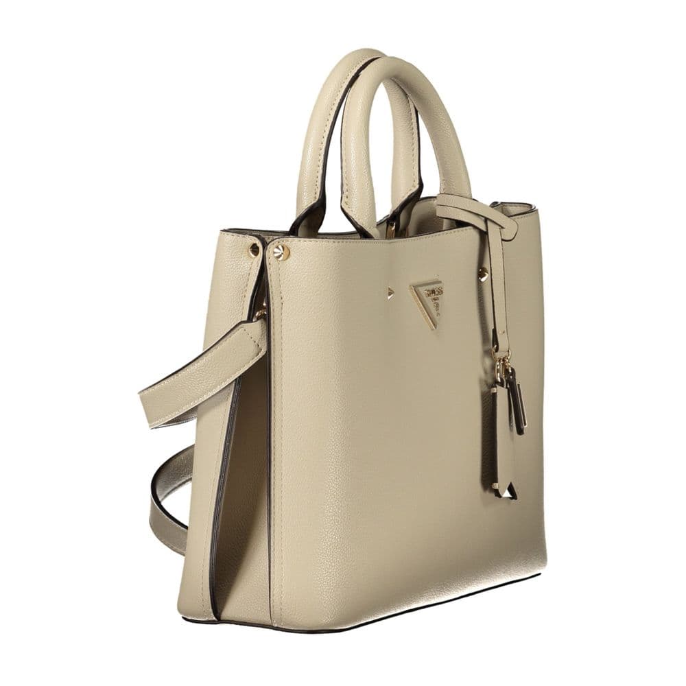 Guess Jeans Beige Polyurethane Women Bag - 3