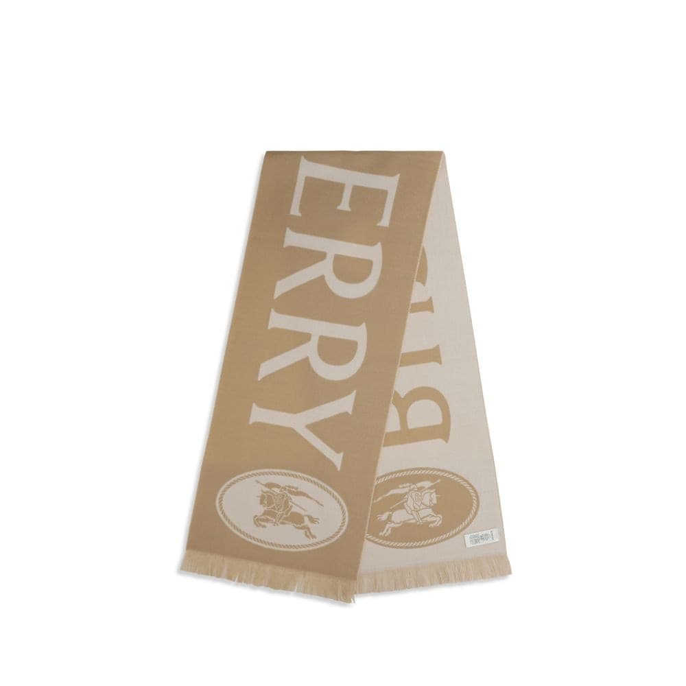 Burberry Beige Wool Oves Aries Scarf - 2