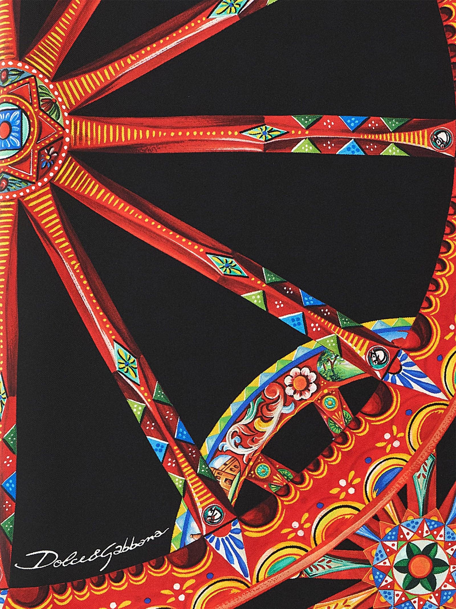 Dolce & Gabbana Multicolor Silk Scarf - 3