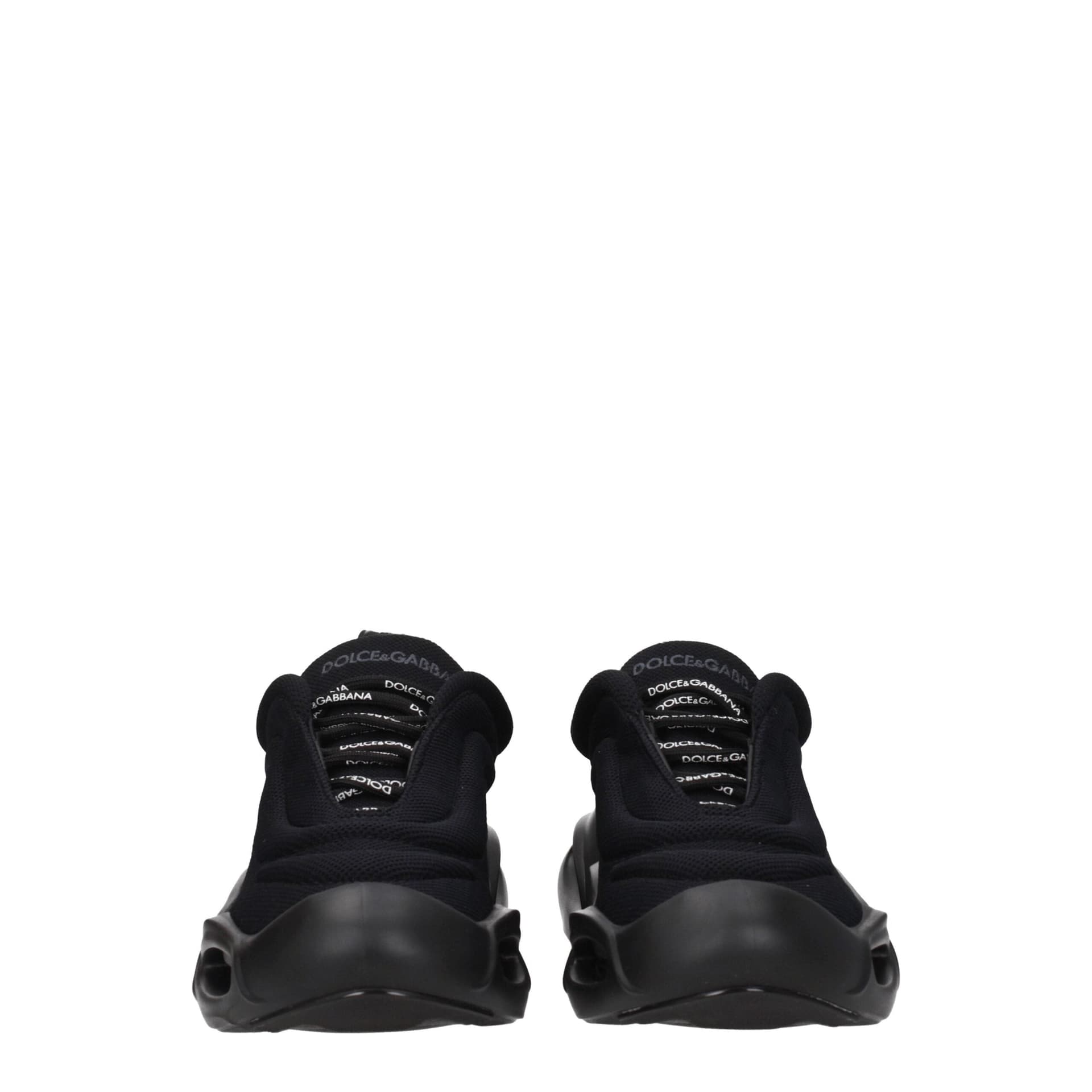 Dolce & Gabbana Black Fabric Chunky Sneakers - 3