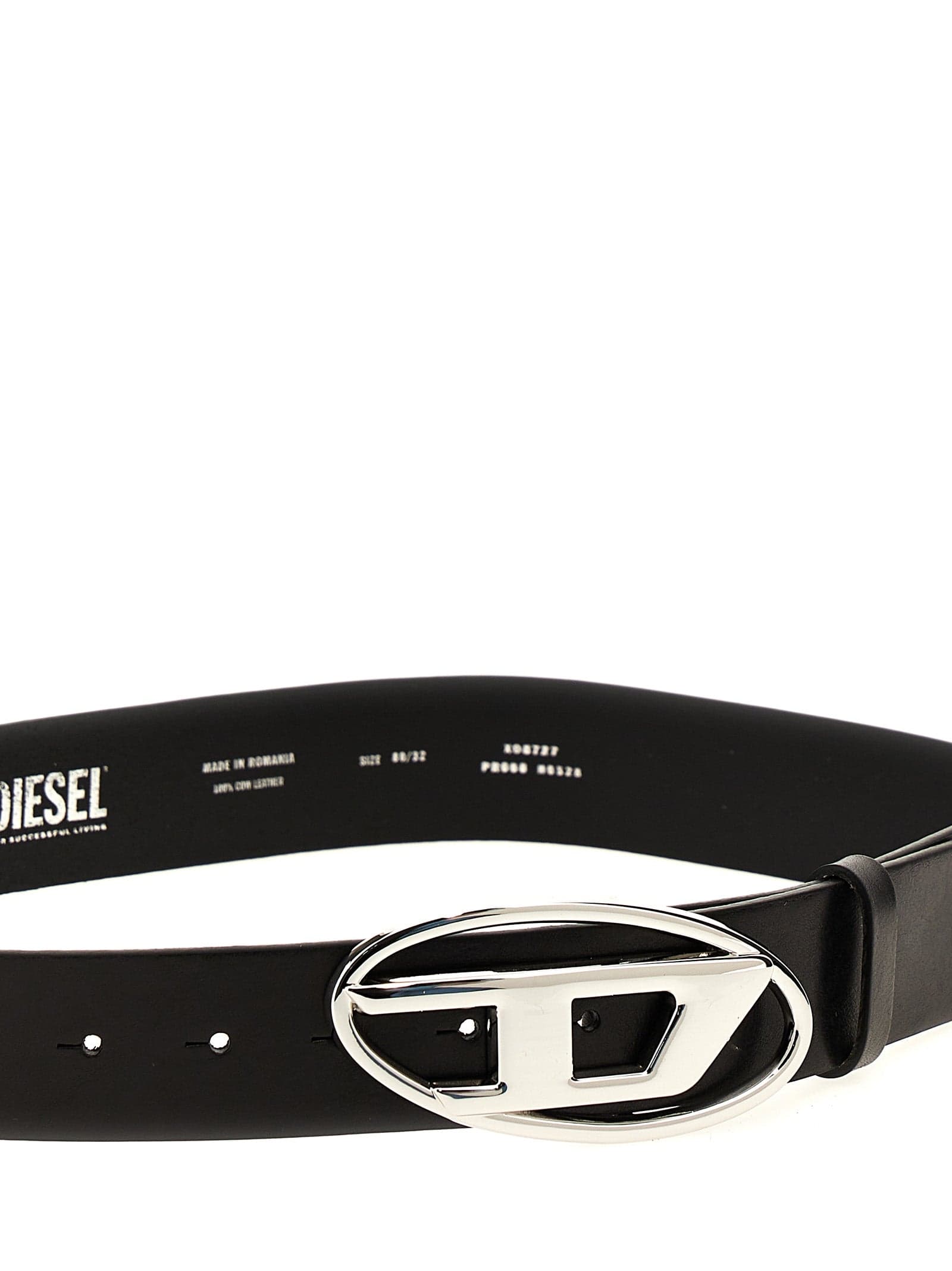 Diesel Black Other Fibres Regular Belt - 3