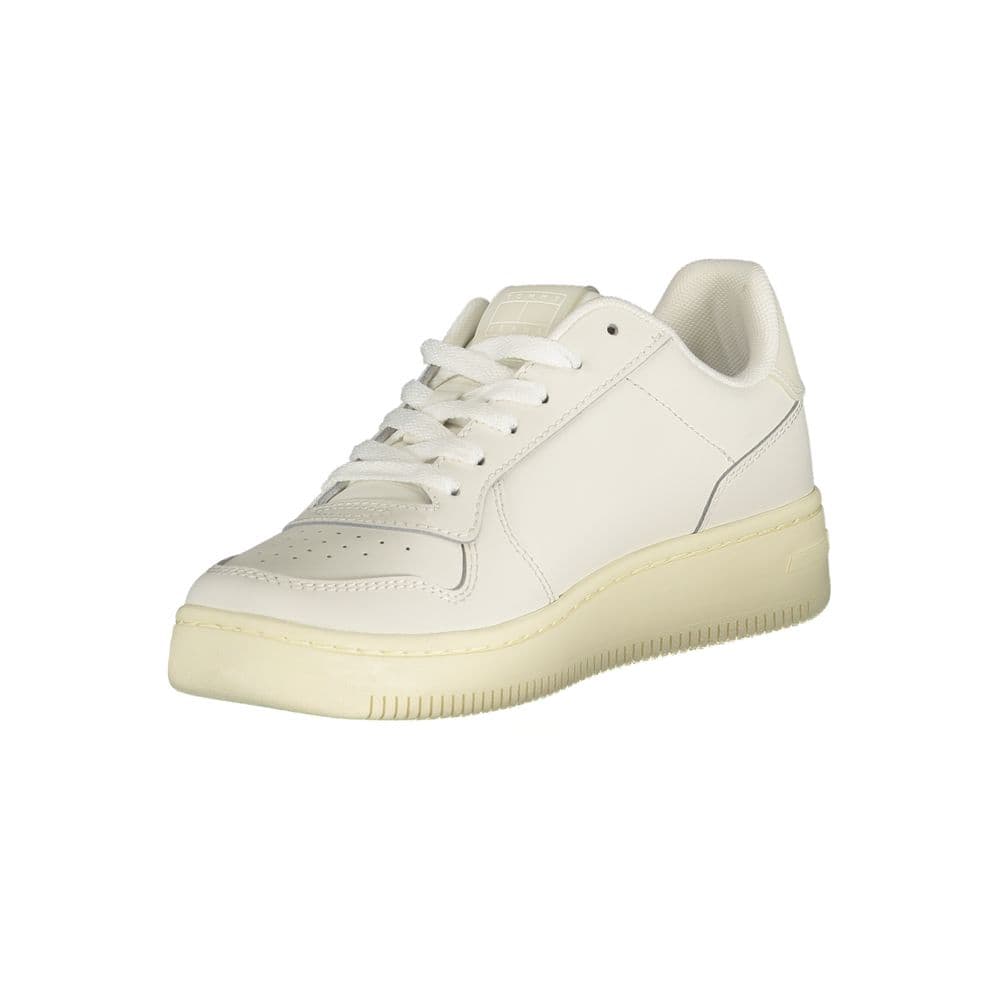 Tommy Hilfiger Bianco Polyurethane Women Sneaker - 3