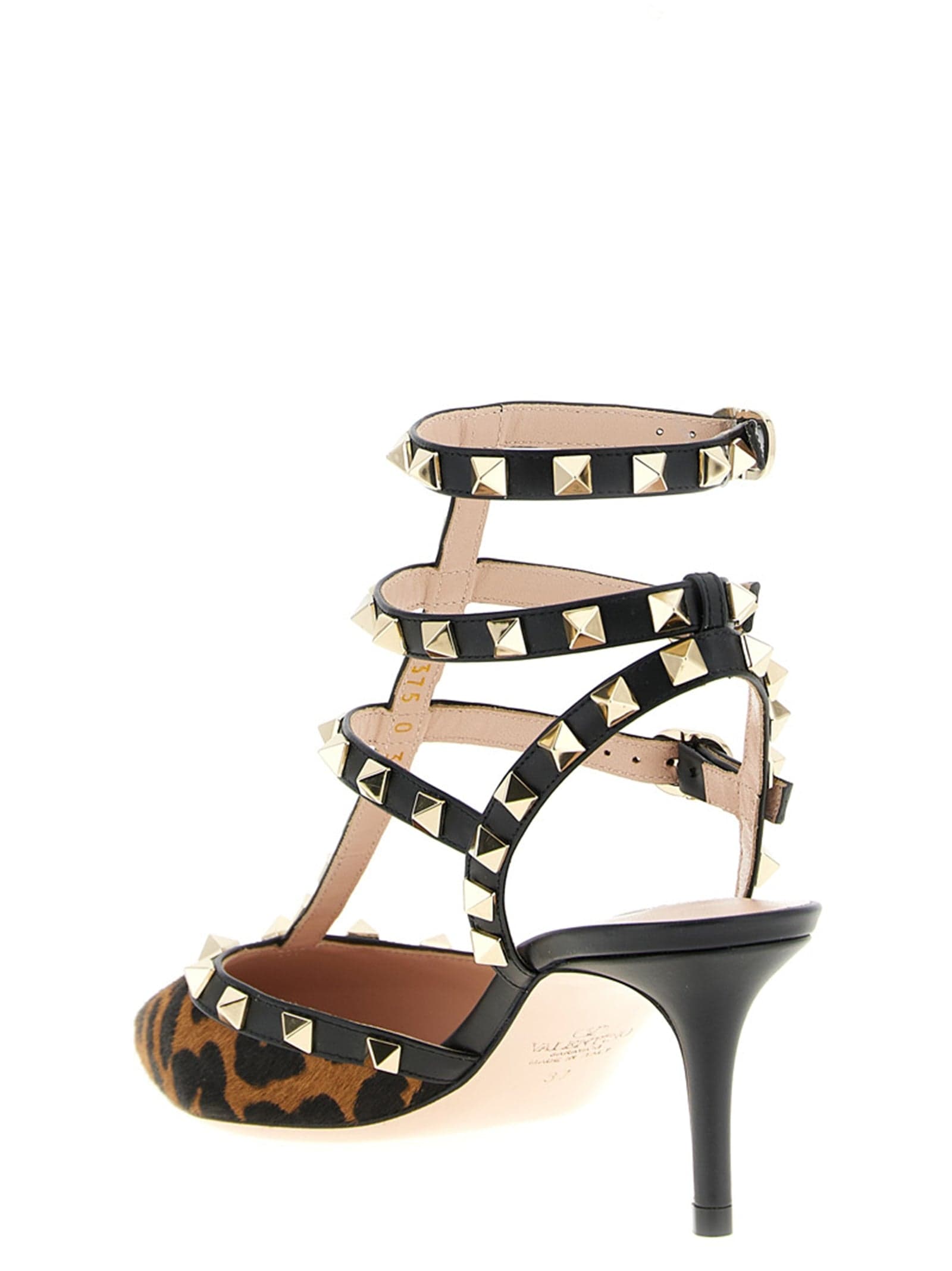 Valentino Garavani Multicolor Calfskin Mid Heel Pumps - 3