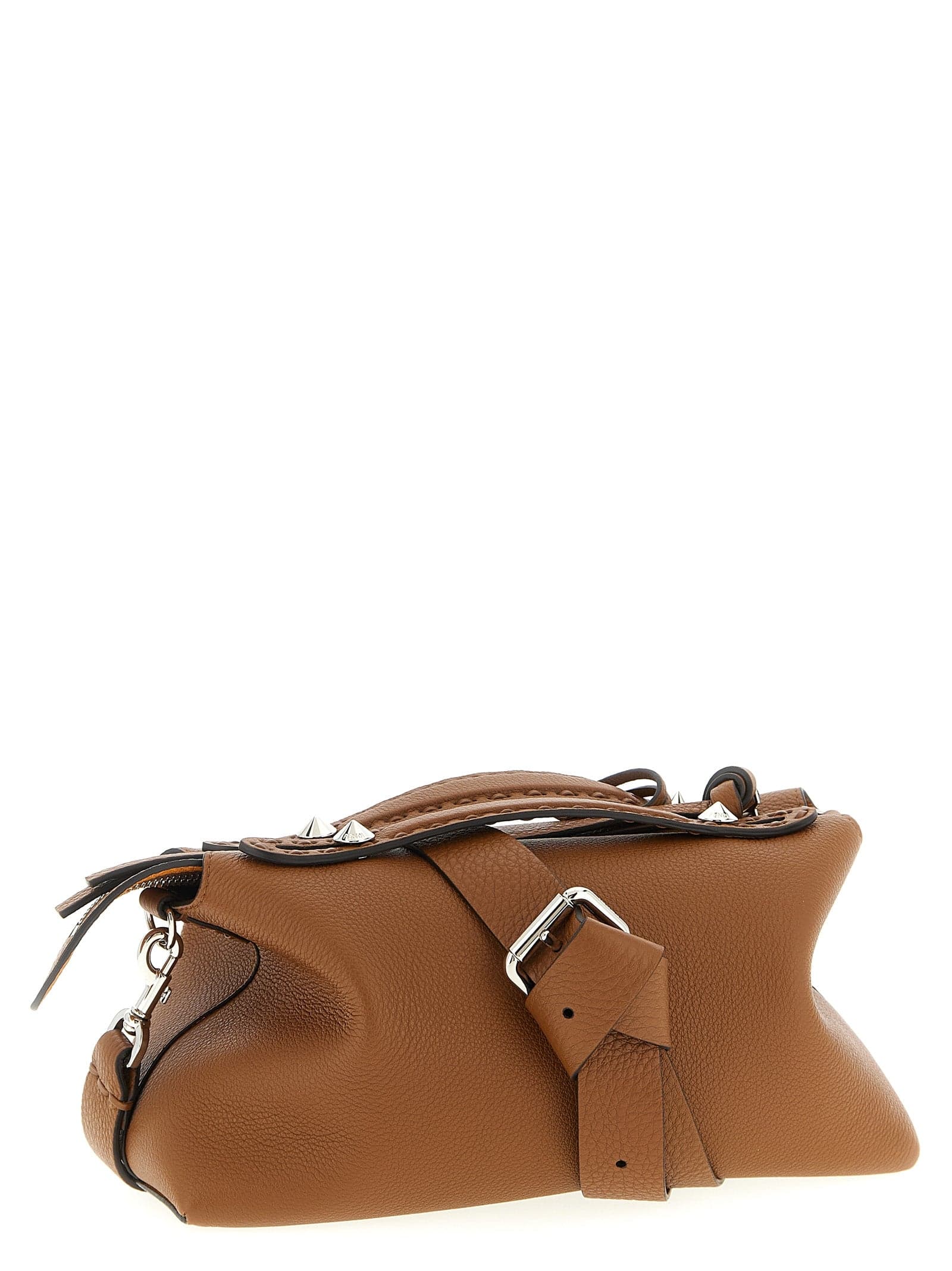 Fendi Brown Calfskin Handbag - 2