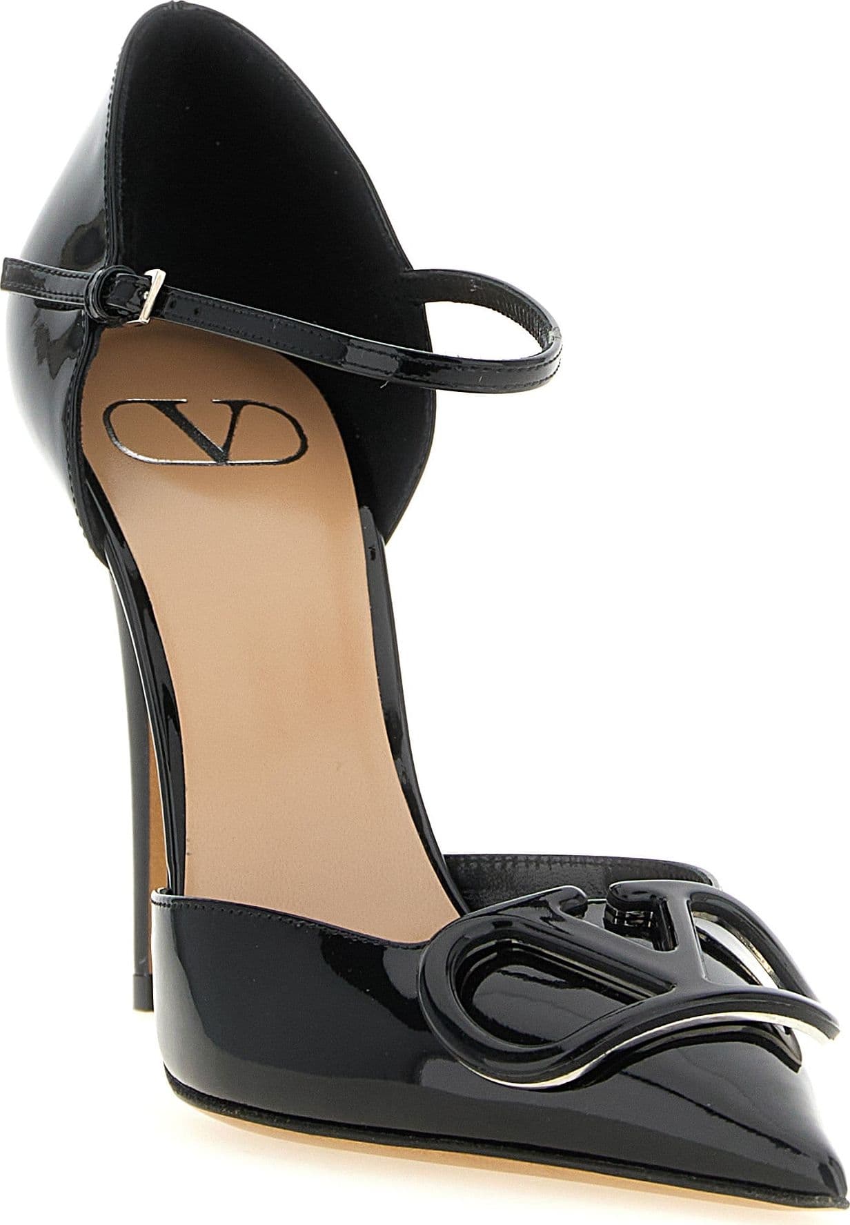 Valentino Garavani Black Calfskin High Heel Pumps - 2