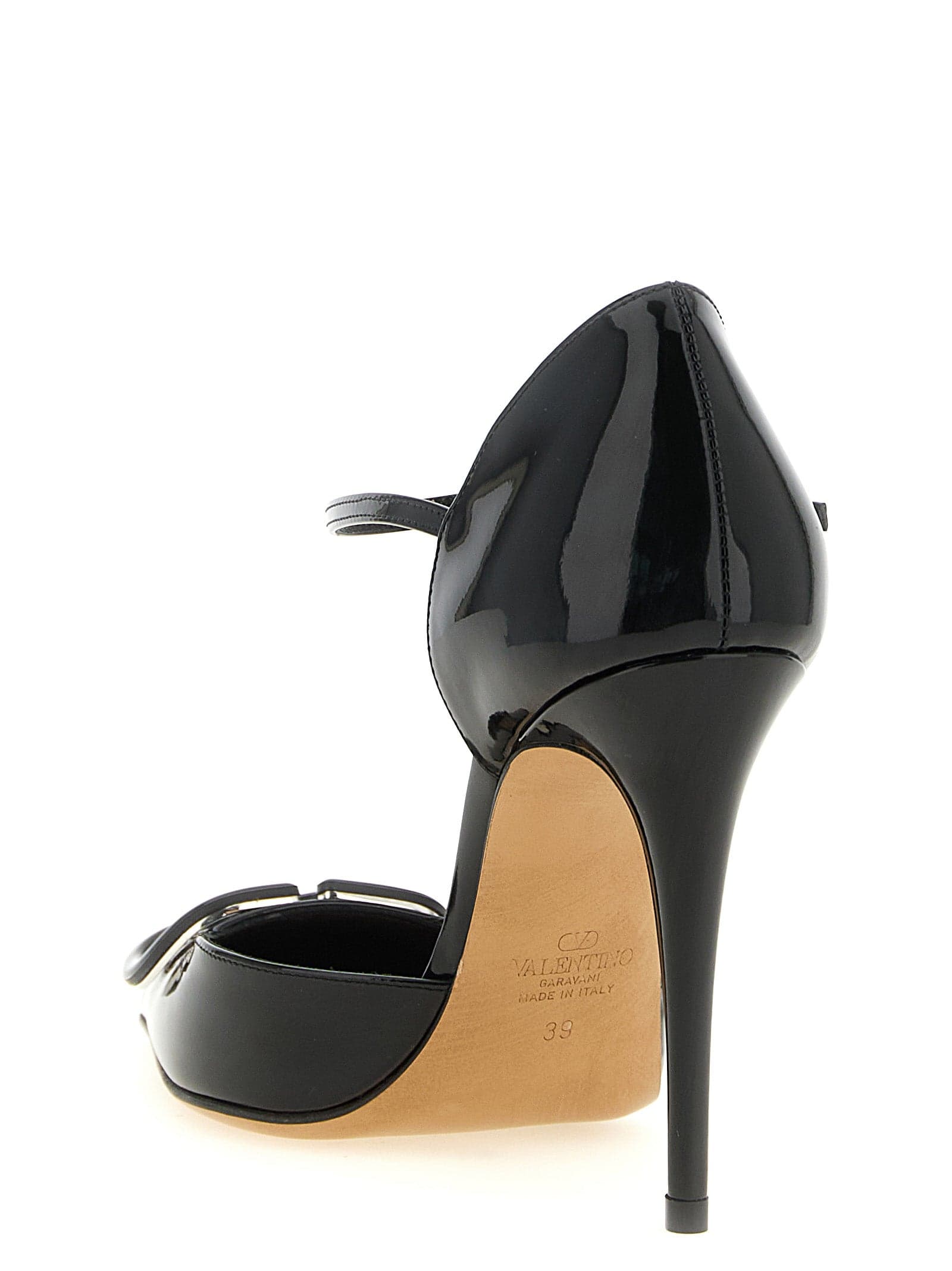 Valentino Garavani Black Calfskin High Heel Pumps - 3