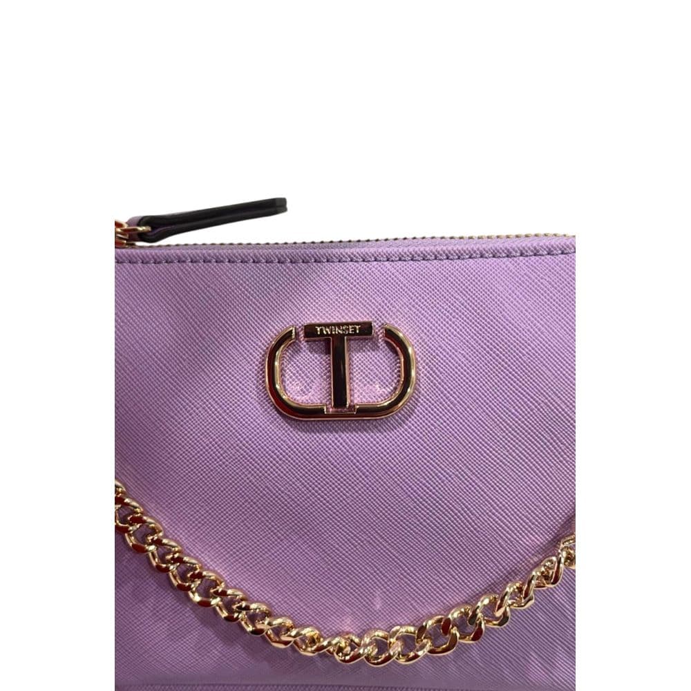 Twinset Purple PU Women Shoulder Bag - 5