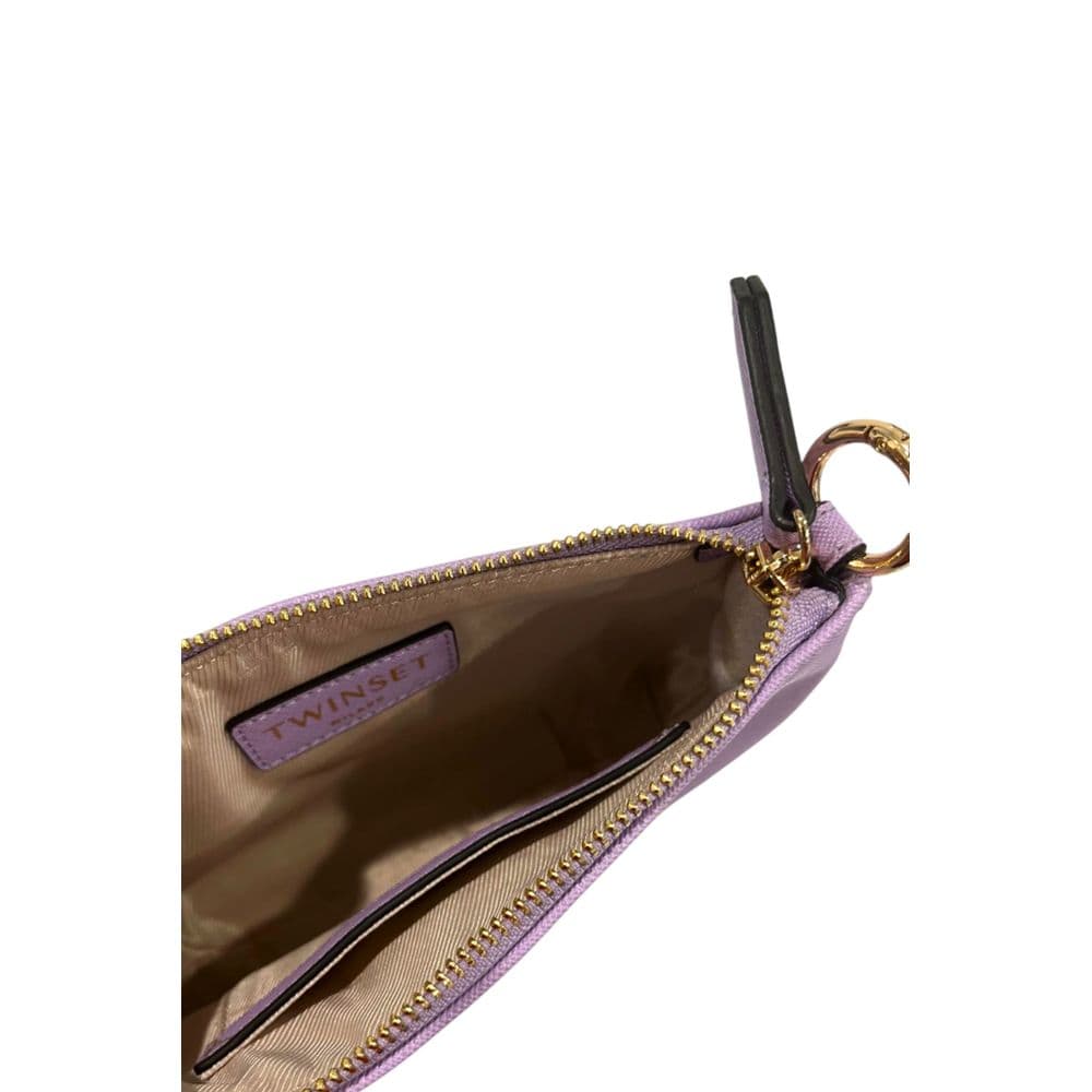 Twinset Purple PU Women Shoulder Bag - 6