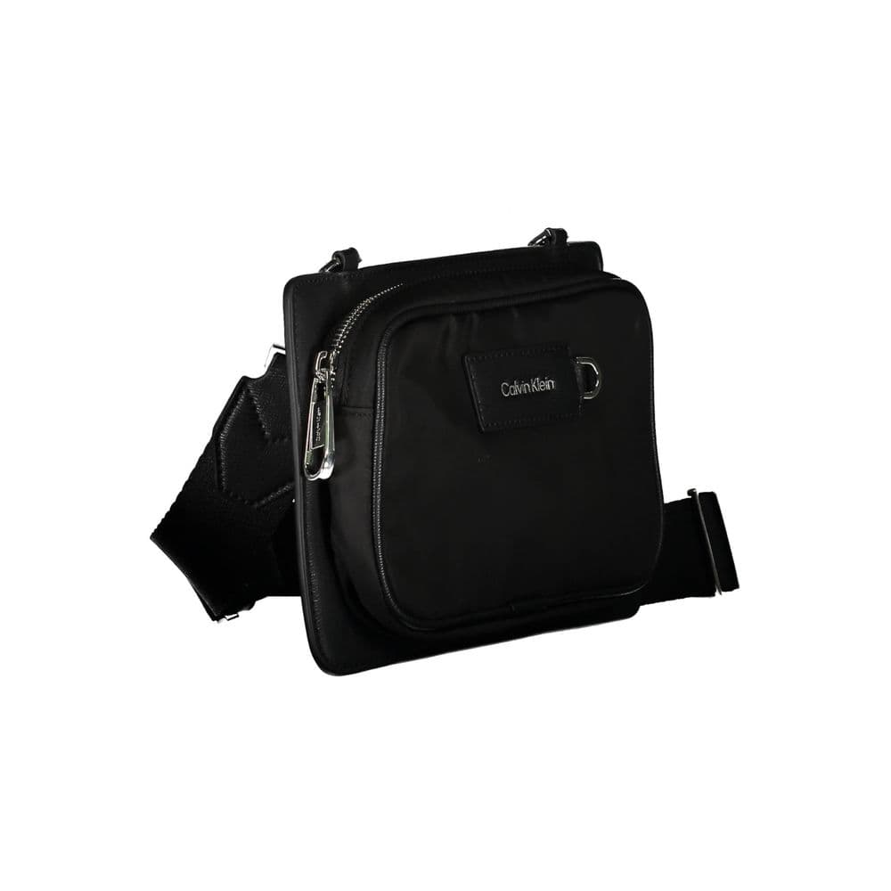 Calvin Klein Black Polyester Men's Shoulder Bag - 3