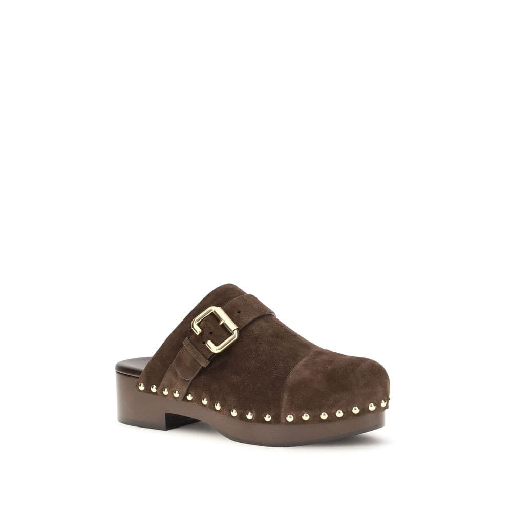 Chloé Brown Calf Leather Bos Taurus Clogs - 2
