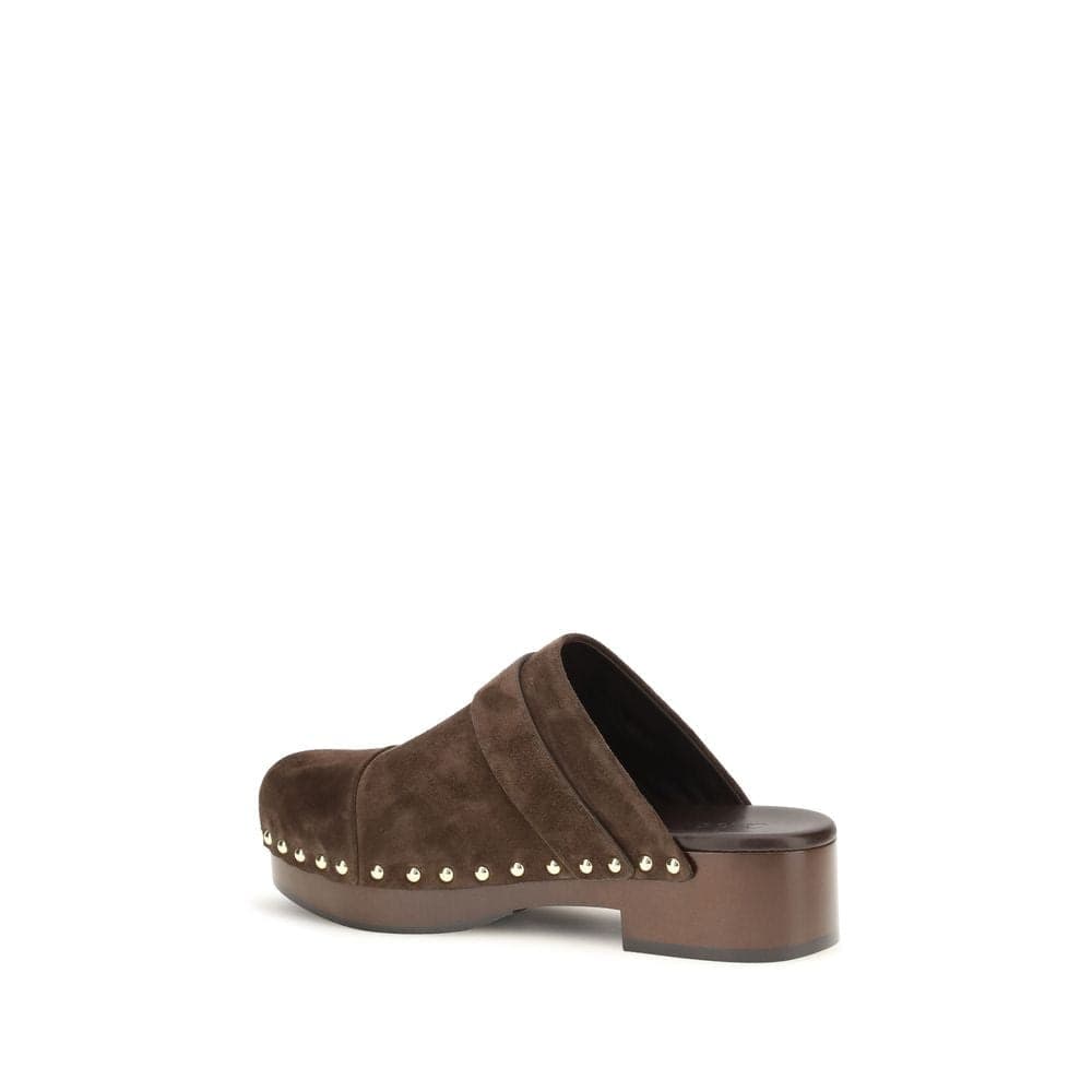 Chloé Brown Calf Leather Bos Taurus Clogs - 3