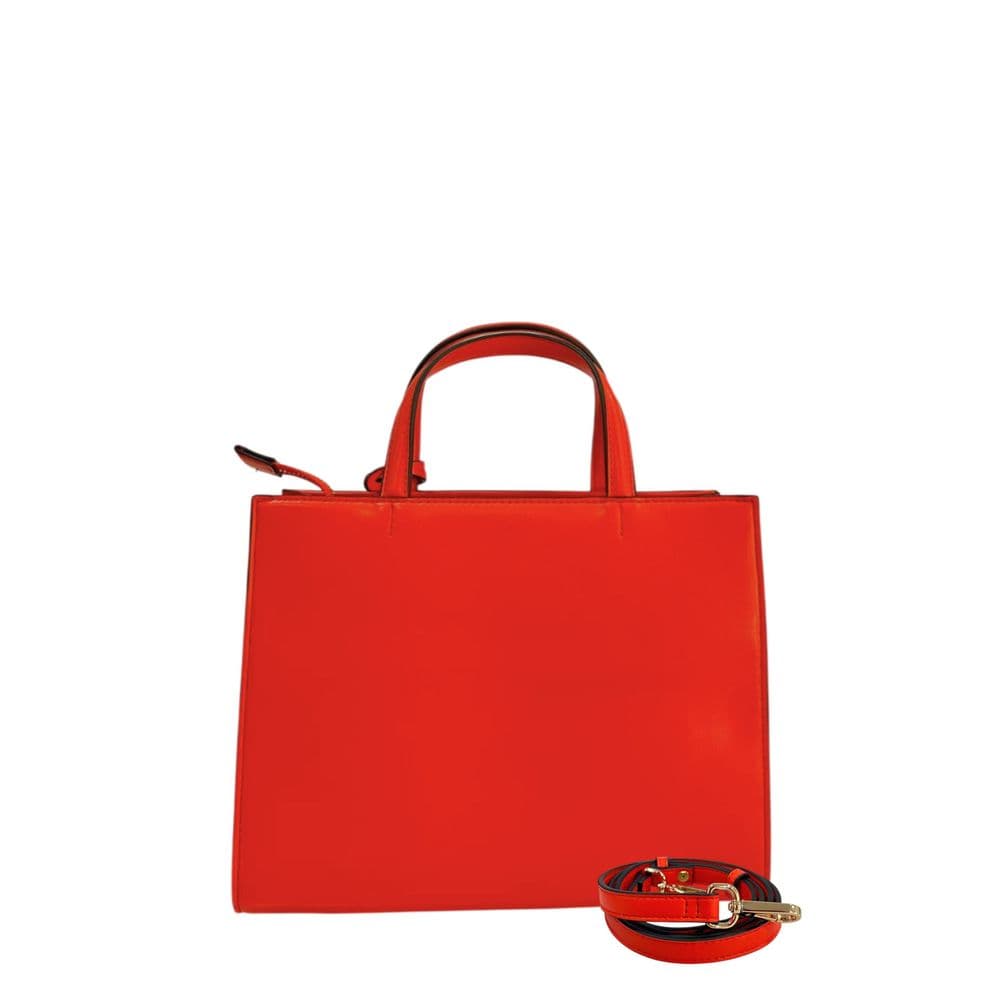 Twinset Orange Faux Leather Women Handbag - 3