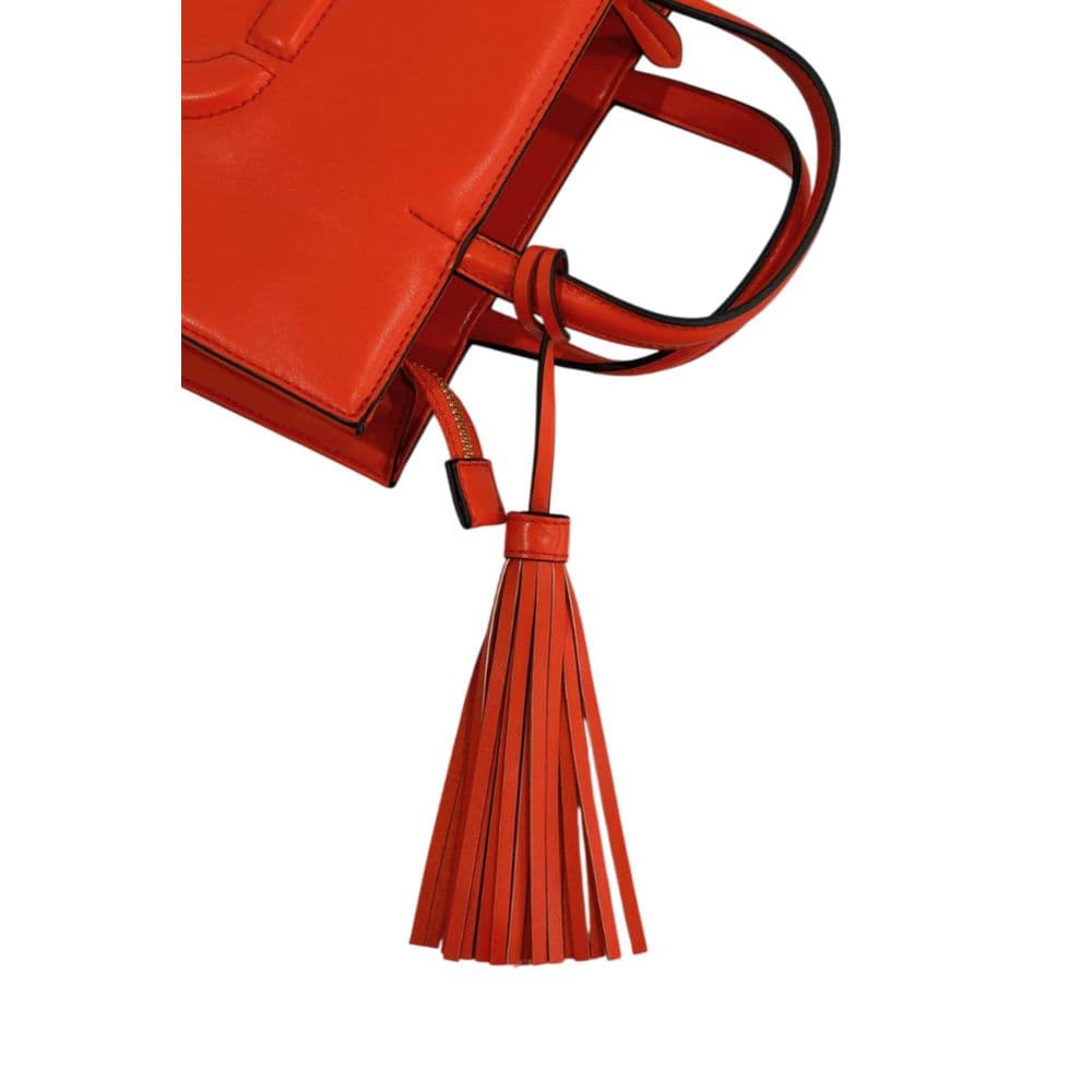 Twinset Orange Faux Leather Women Handbag - 4