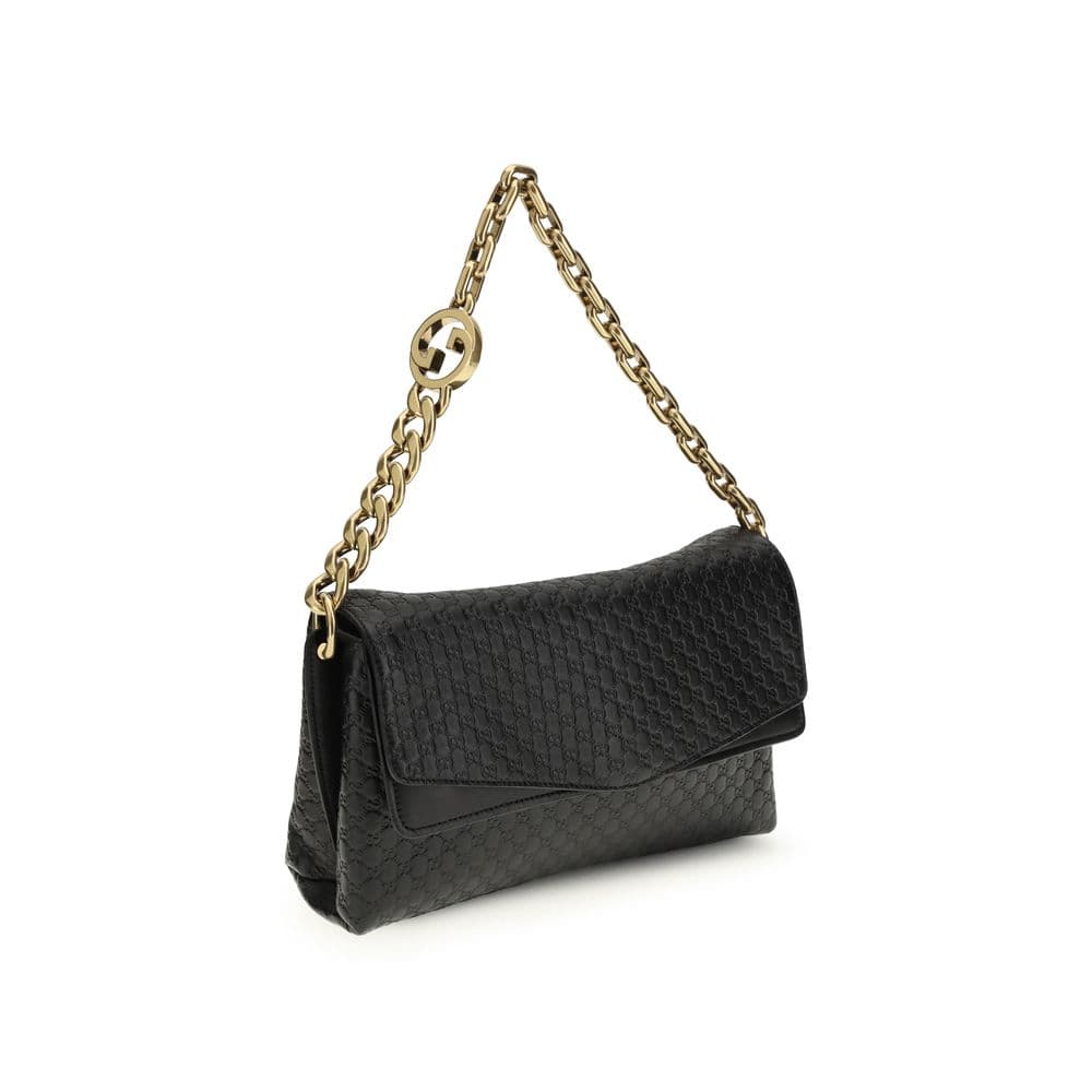 Gucci Black Calf Leather Bos Taurus Shoulder Bag - 2