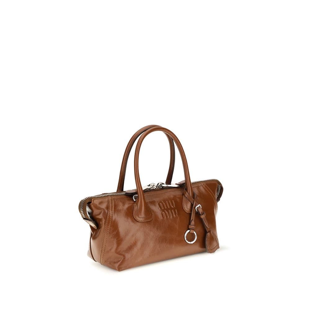 Miu Miu Brown Calf Leather Bos Taurus Handbag - 2