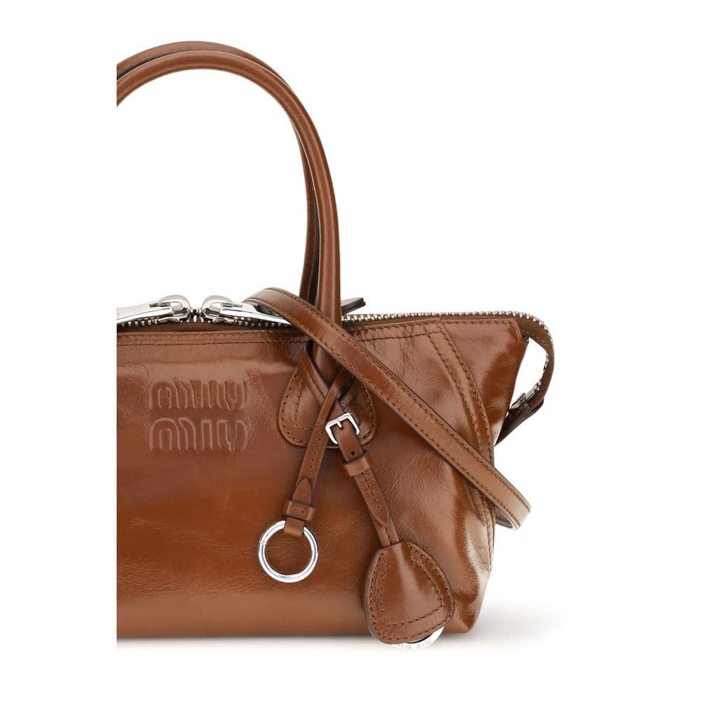Miu Miu Brown Calf Leather Bos Taurus Handbag - 4