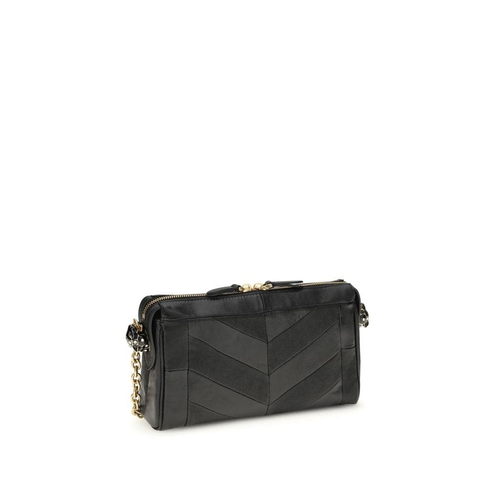 Valentino Garavani Black Lamb Ovis Aries Aries Shoulder Bag - 3