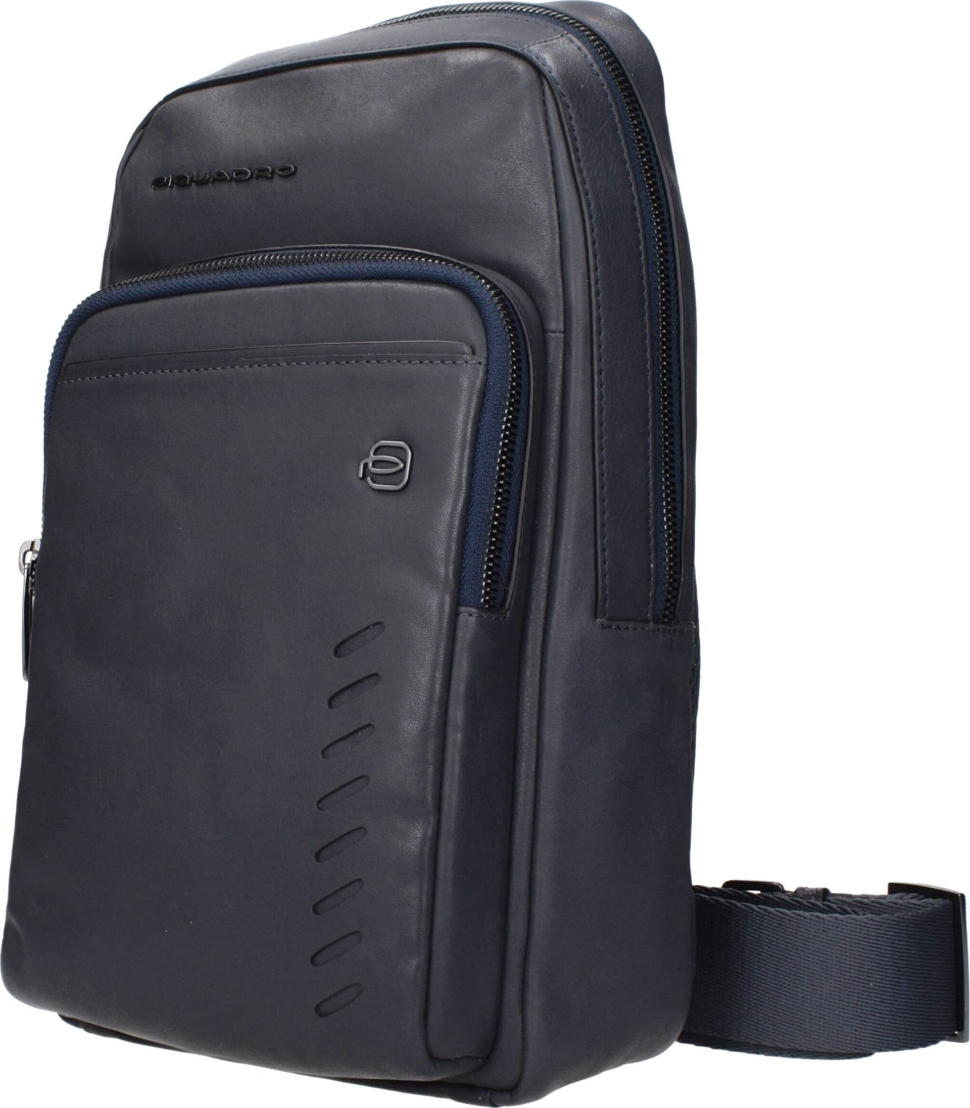 Piquadro Blue Leather Crossbody Bag - 2