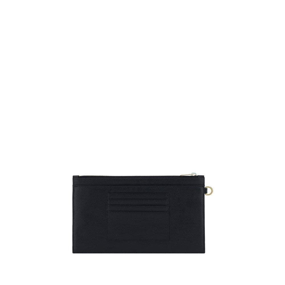 Saint Laurent Black Calf Leather Bos Taurus Clutch Bag - 2