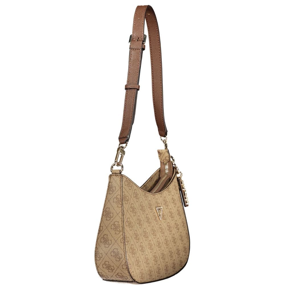 Guess Jeans Beige Polyurethane Women Handbag - 3