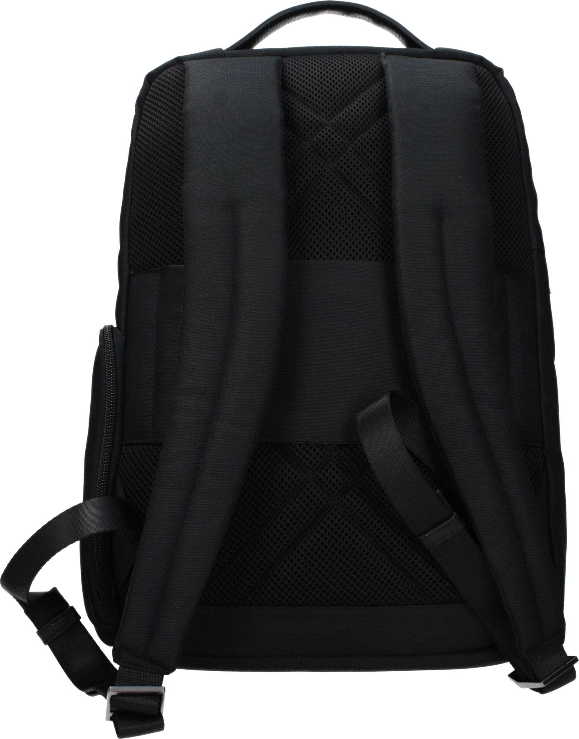 Piquadro Black Fabric Backpack - 3