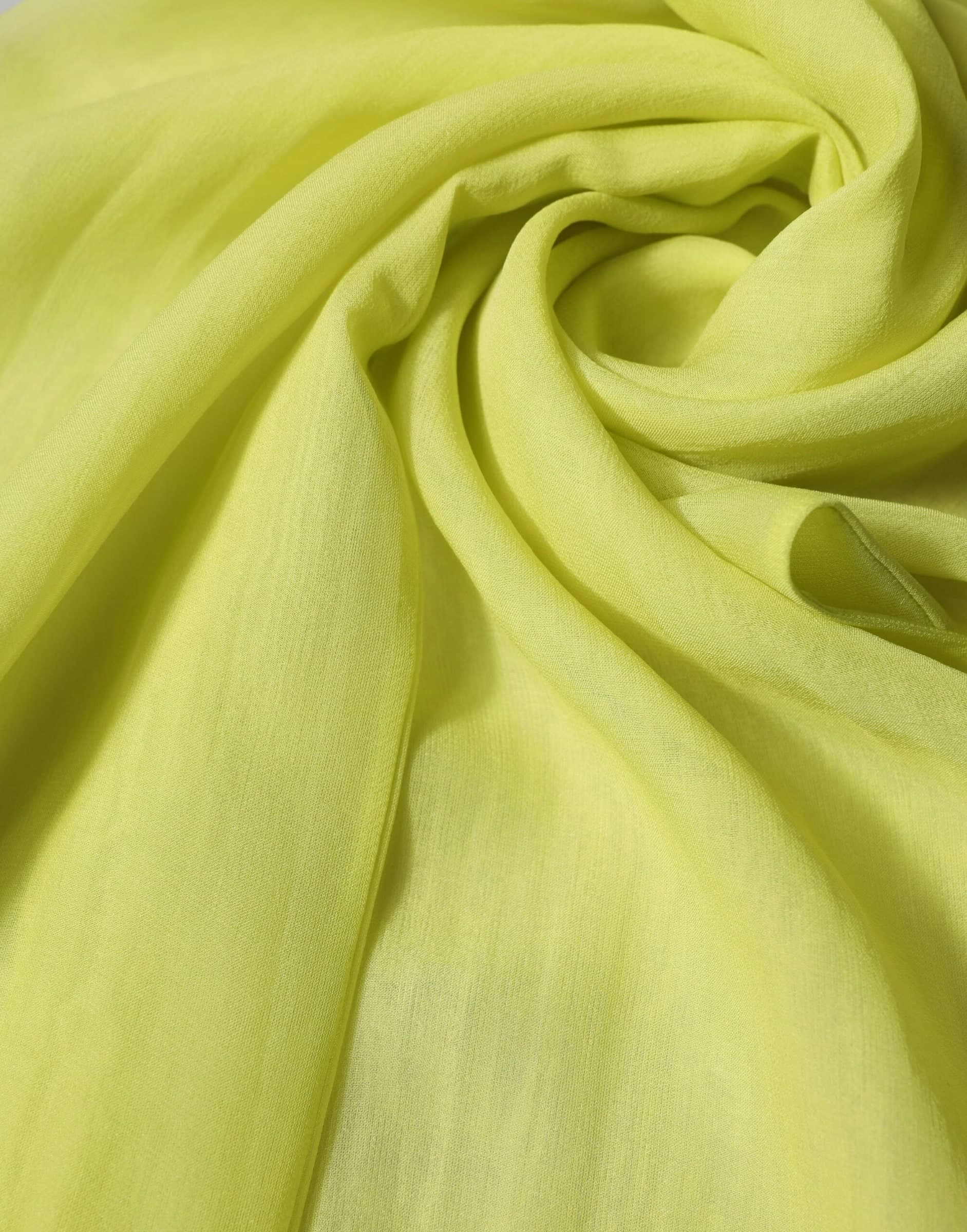 Dolce & Gabbana Yellow Green Silk Sash Foulard Stole 292cm x 19cm Scarf - 4