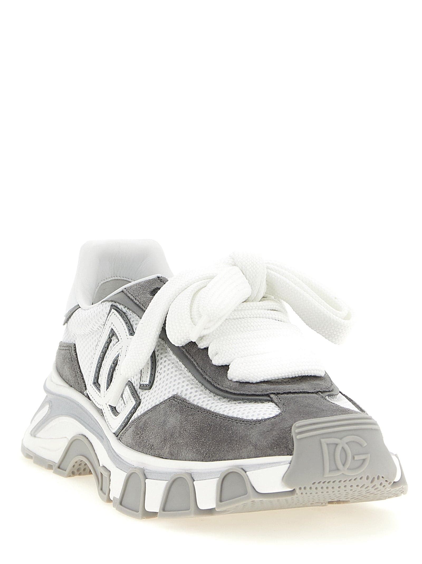 Dolce & Gabbana Gray Polyester Athletic Sneakers - 2
