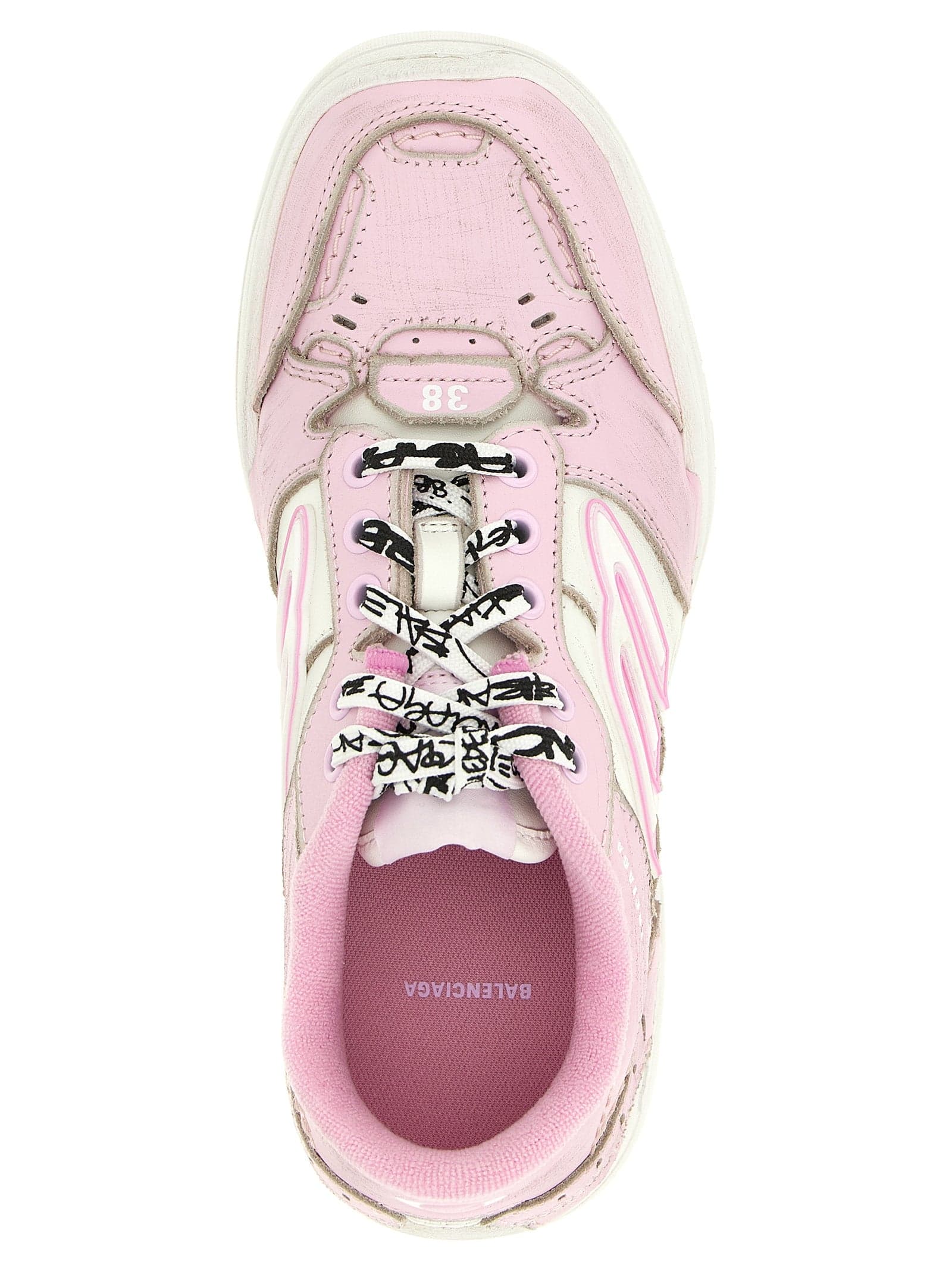 Balenciaga Multicolor Calfskin Athletic Sneakers - 4