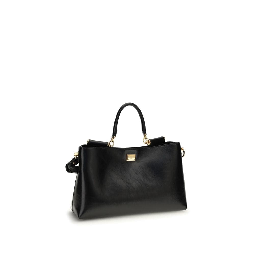 Dolce & Gabbana Black Calf Leather Bos Taurus Shoulder Bag - 2