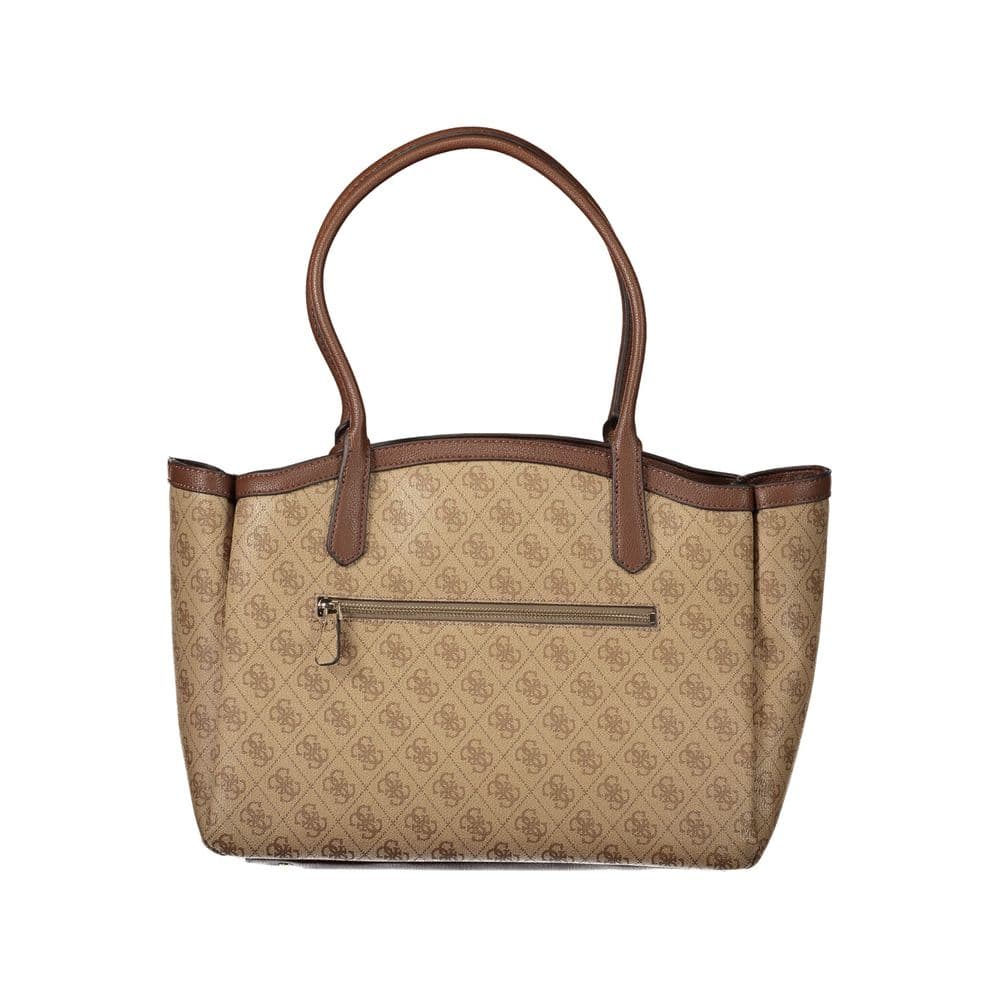 Guess Jeans Beige Polyurethane Womens Bag - 2