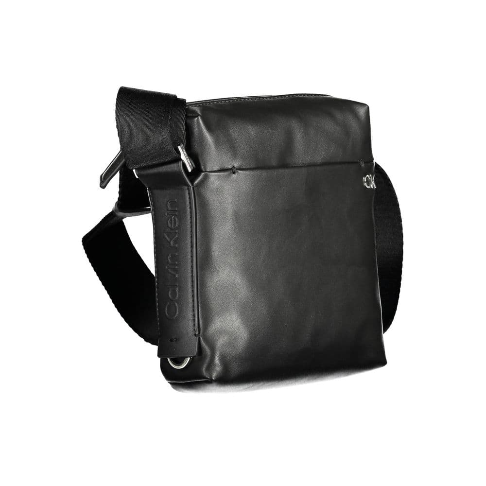 Calvin Klein Nero Polyester Men's Shoulder Bag - 3