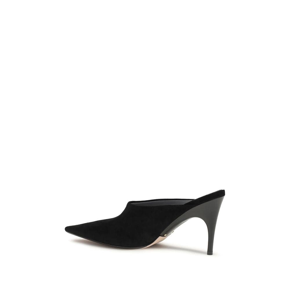 Balenciaga Black Suede Leather Mules - 3
