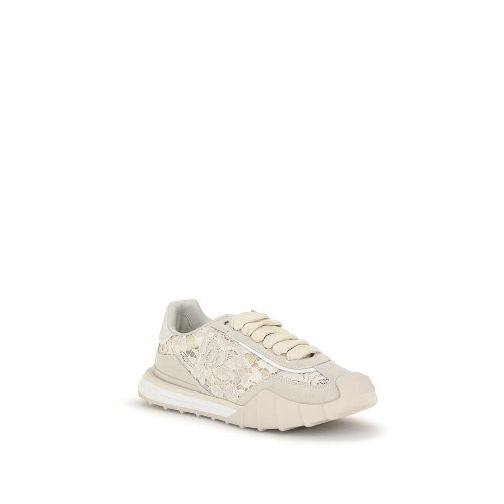 Dolce & Gabbana Beige Calf Leather Bos Taurus Sneakers - 2