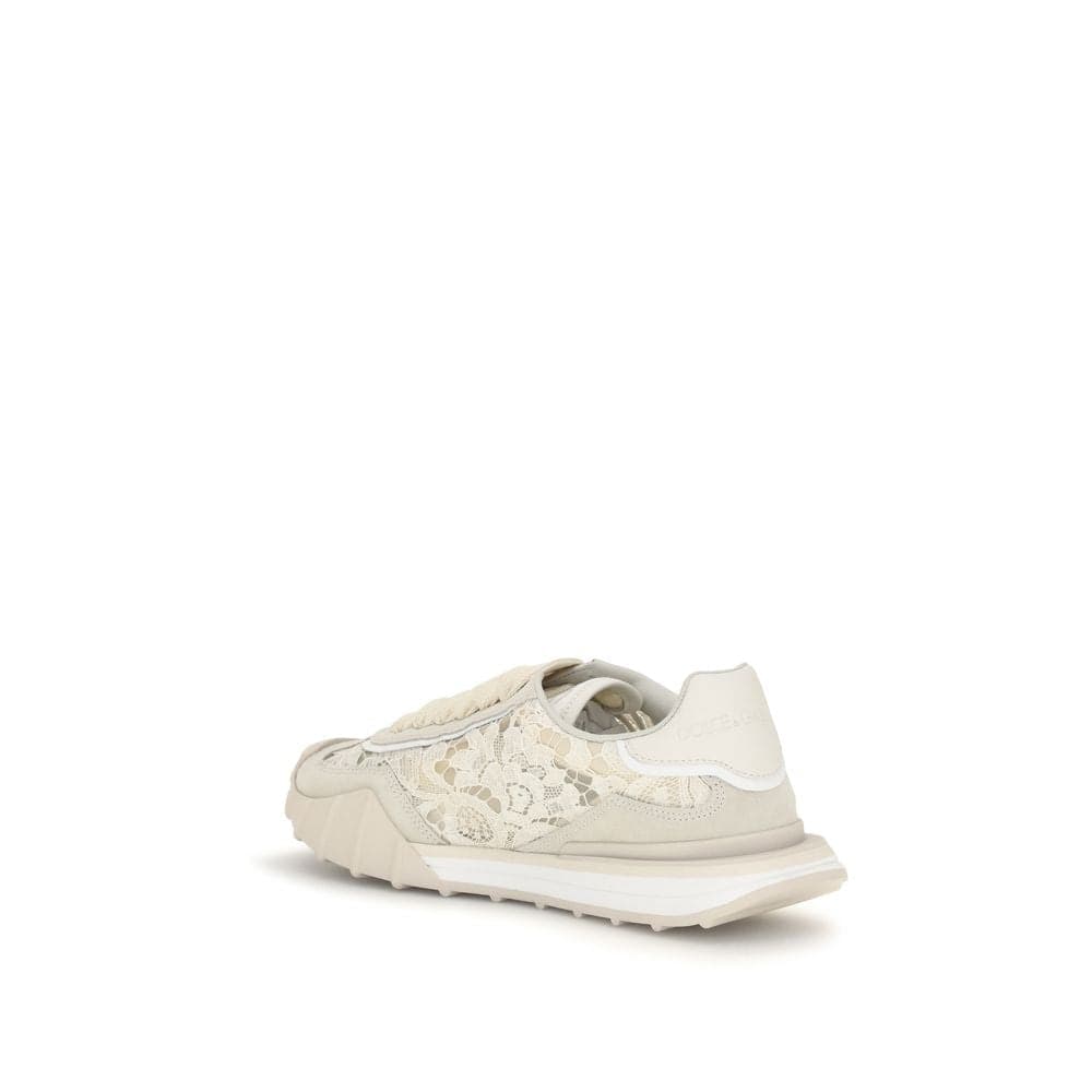 Dolce & Gabbana Beige Calf Leather Bos Taurus Sneakers - 3