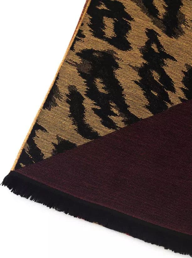Cavalli Class Brown Wool Men Scarf - 2