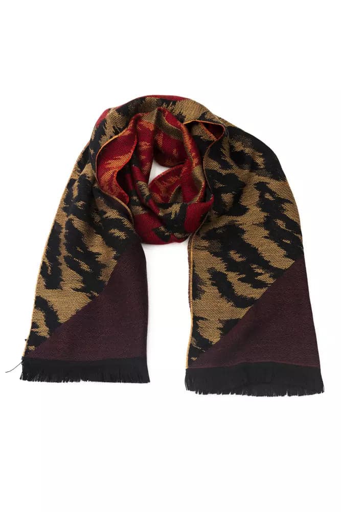 Cavalli Class Brown Wool Men Scarf - 3