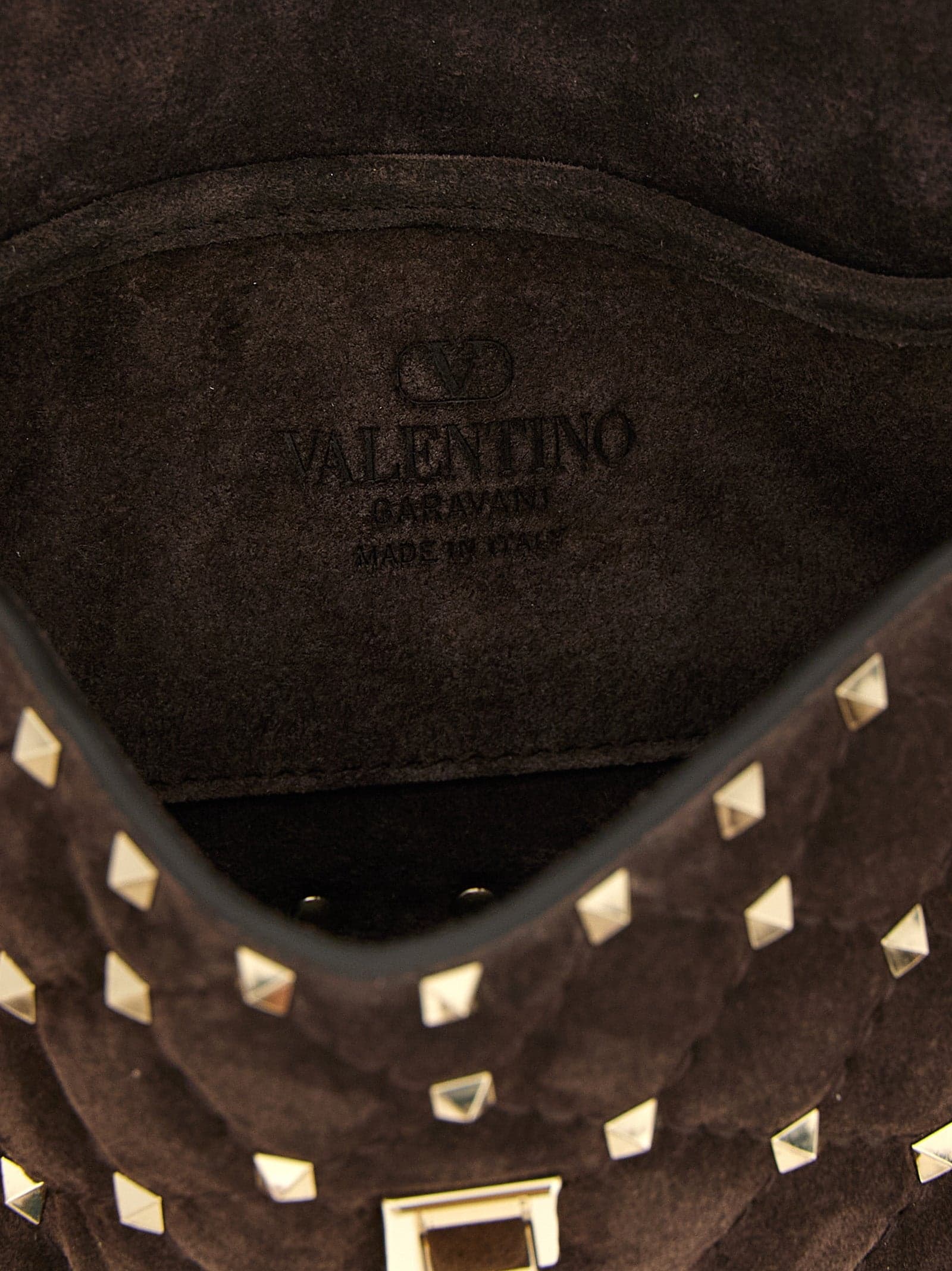 Valentino Garavani Brown Calfskin Shoulder Bag - 4