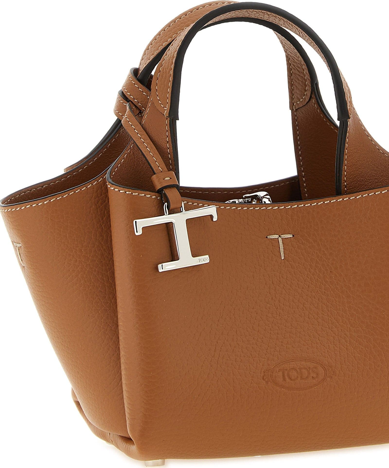 Tod's Brown Calfskin Handbag - 3