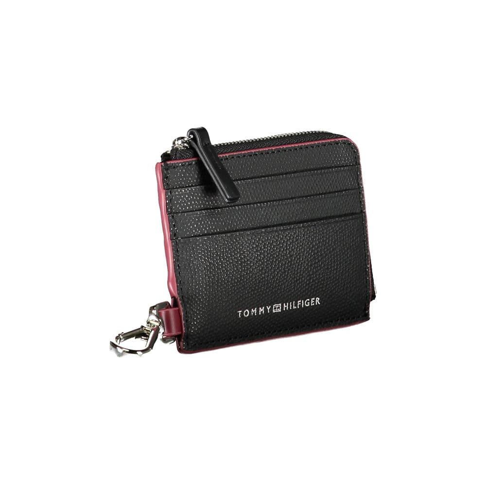 Tommy Hilfiger Black Leather Men Wallet Holder - 3