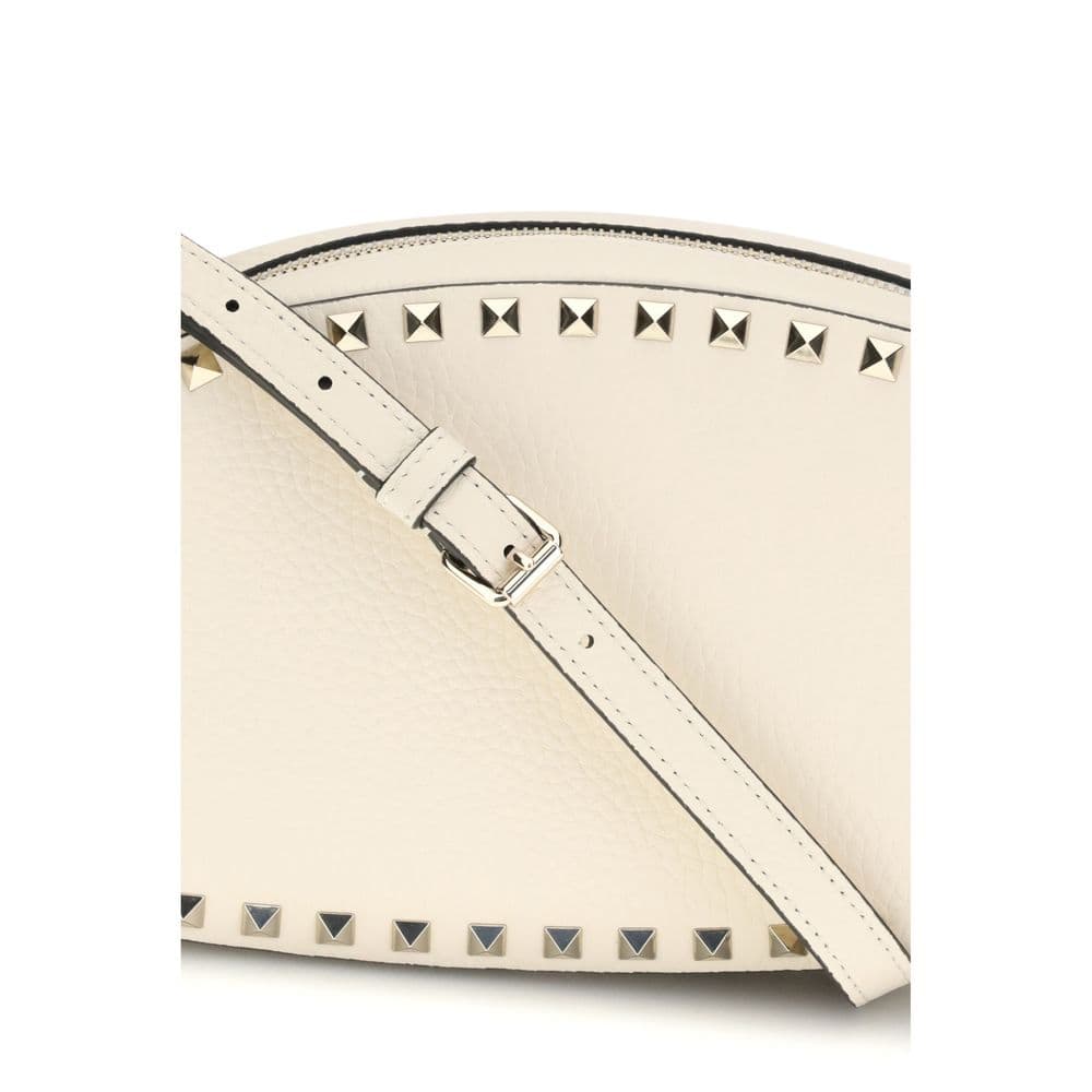 Valentino Garavani Beige Calf Leather Bos Taurus Shoulder Bag - 4