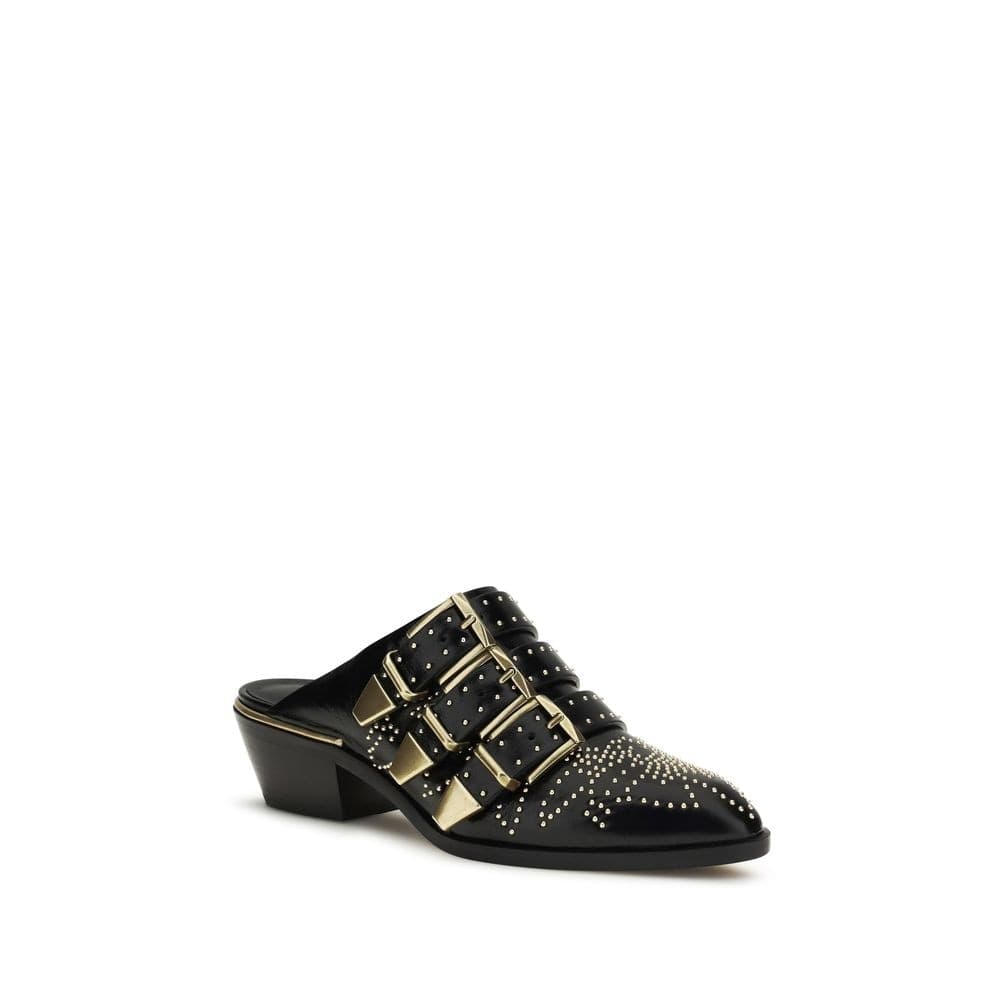 Chloé Black Calf Leather Bos Taurus Mules - 2