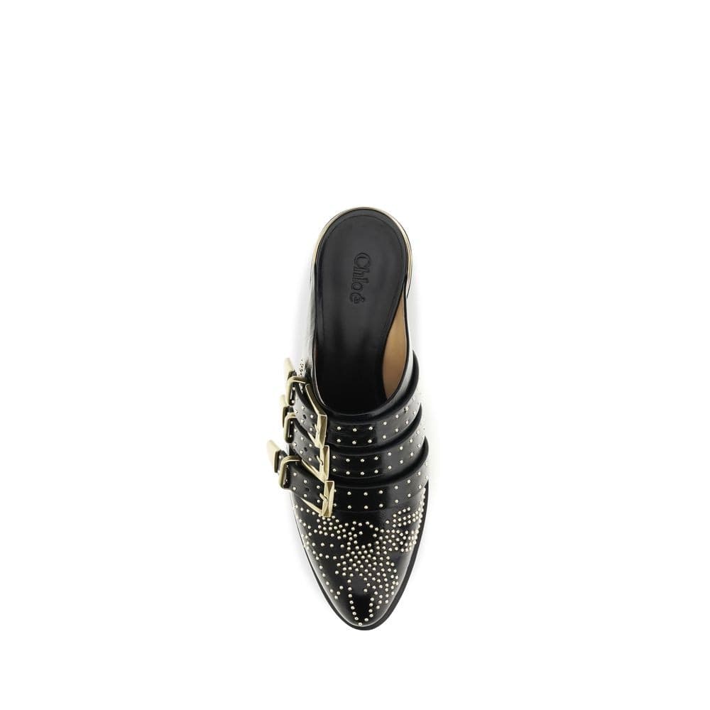 Chloé Black Calf Leather Bos Taurus Mules - 4
