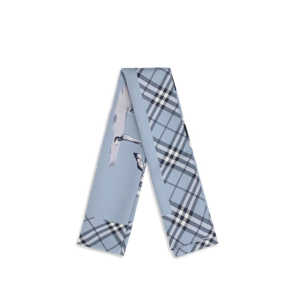 Burberry Blue Silk Scarf - 2