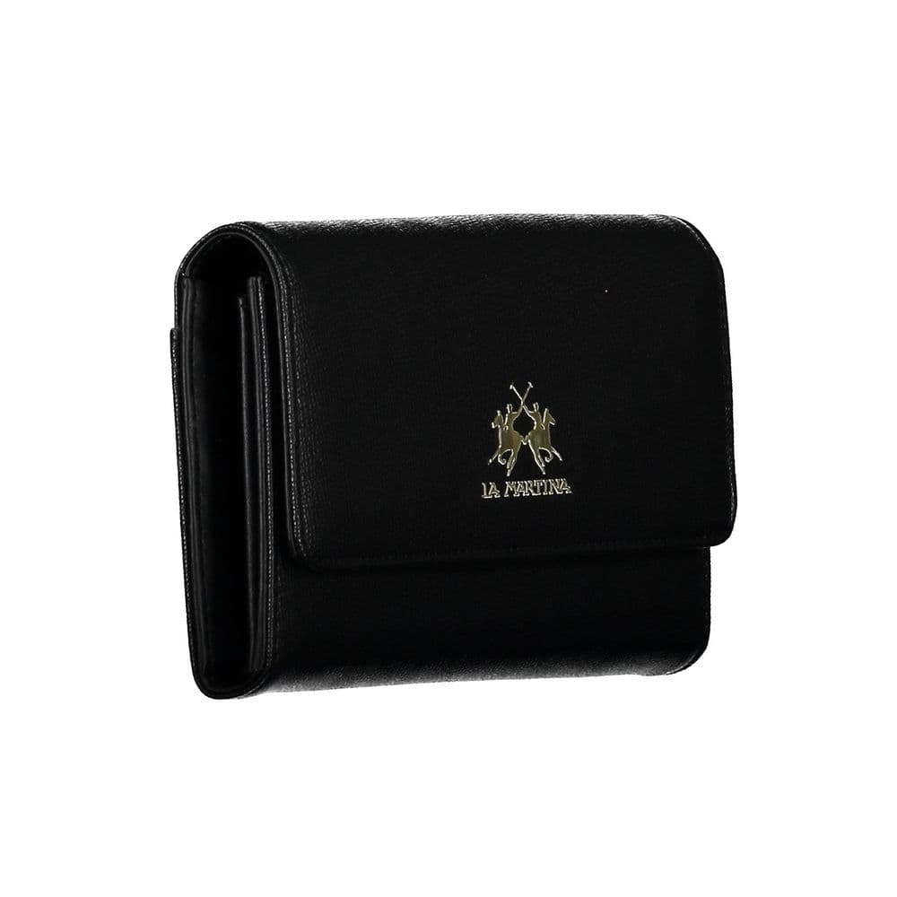 La Martina Black Polyethylene Women Wallet - 3