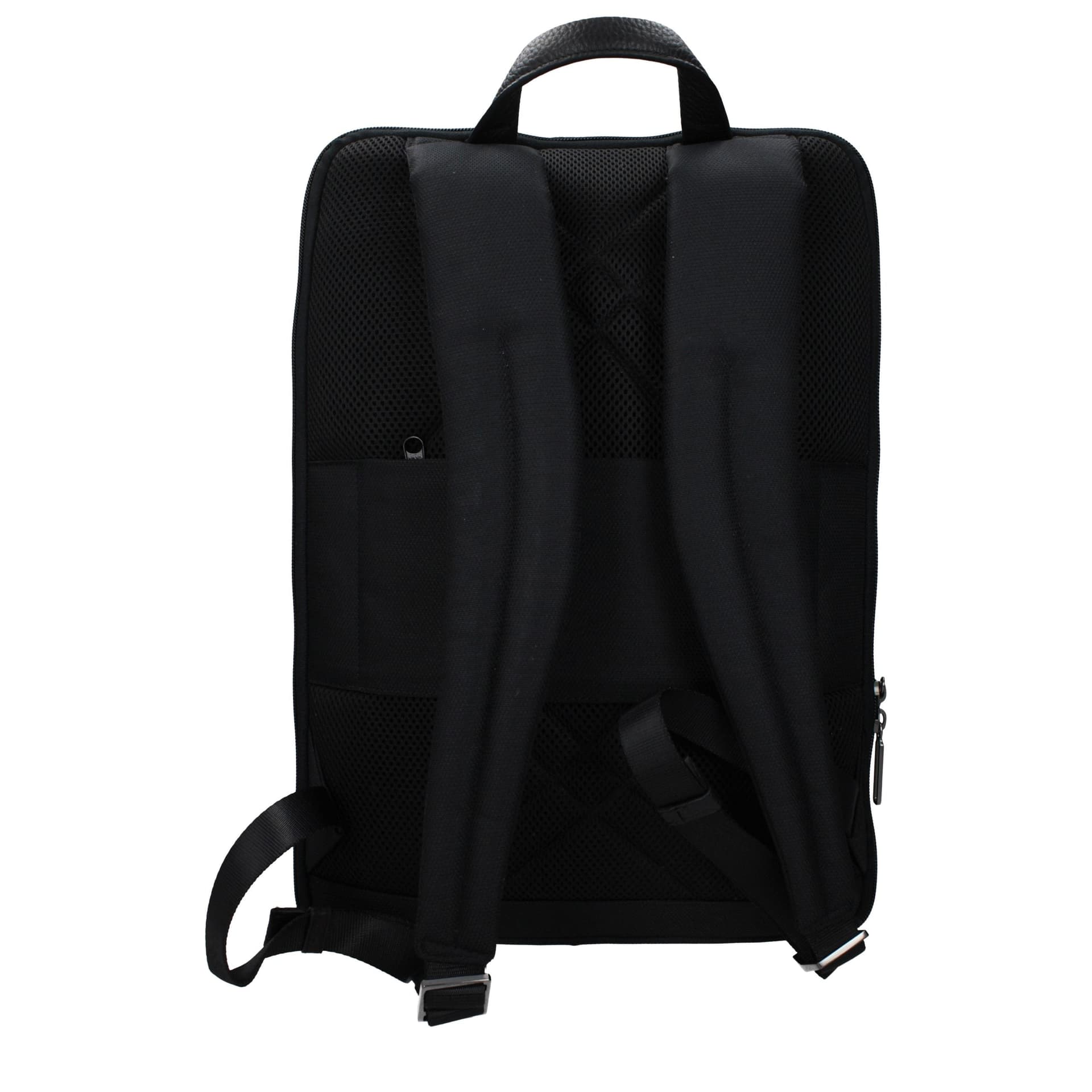 Piquadro Black Fabric Backpack - 3