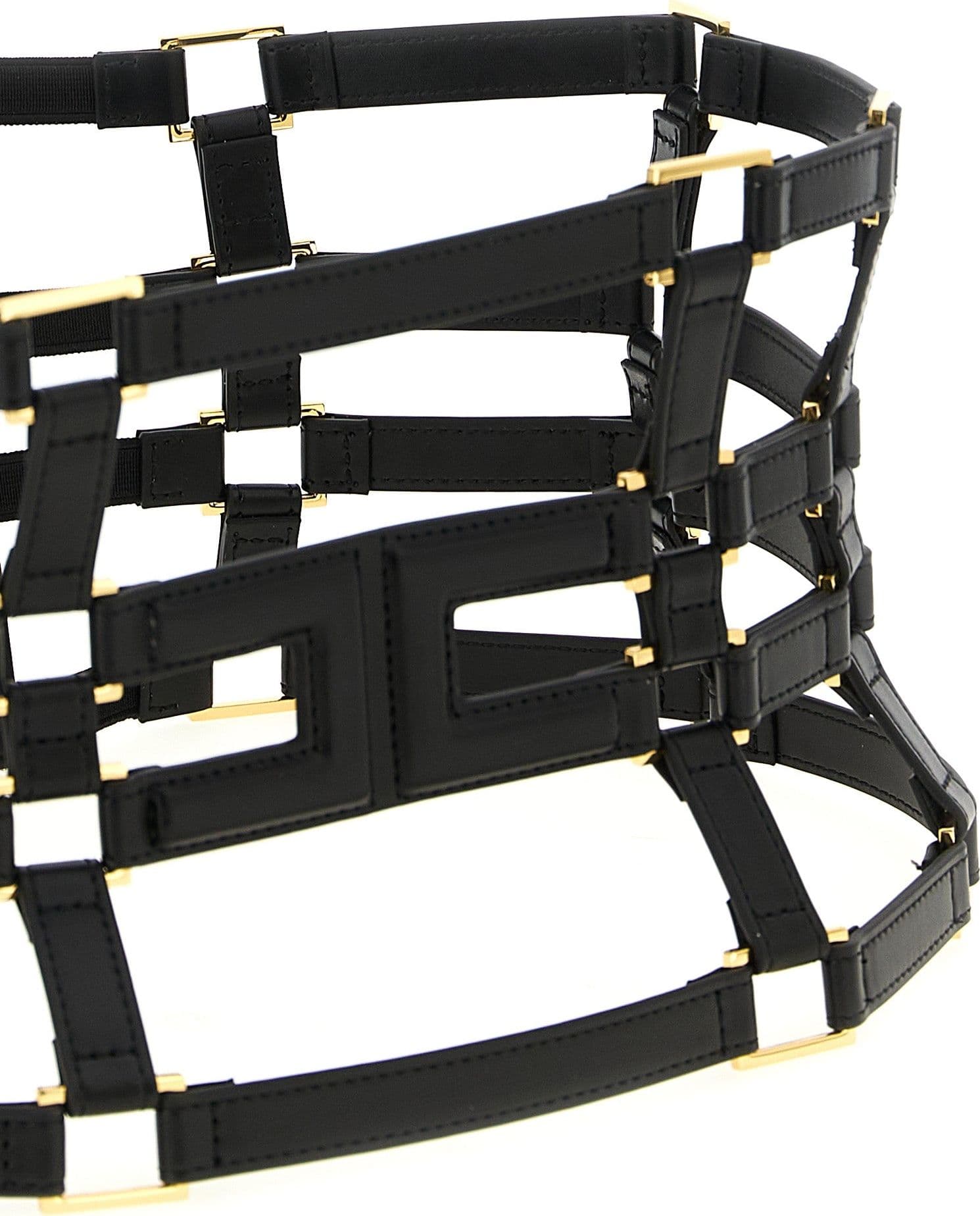 Elisabetta Franchi Black Polyethylene High-Waist Belt - 3