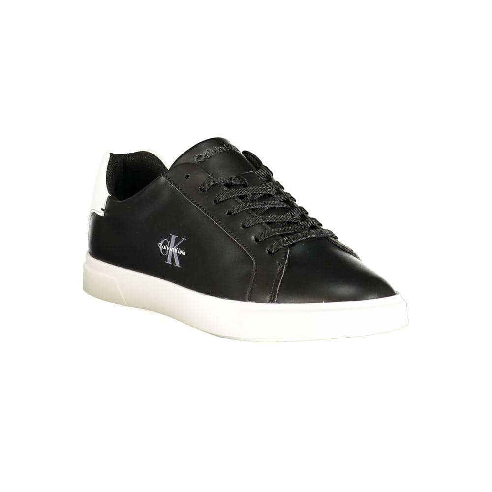 Calvin Klein Black Polyurethane Womens Sneaker - 2