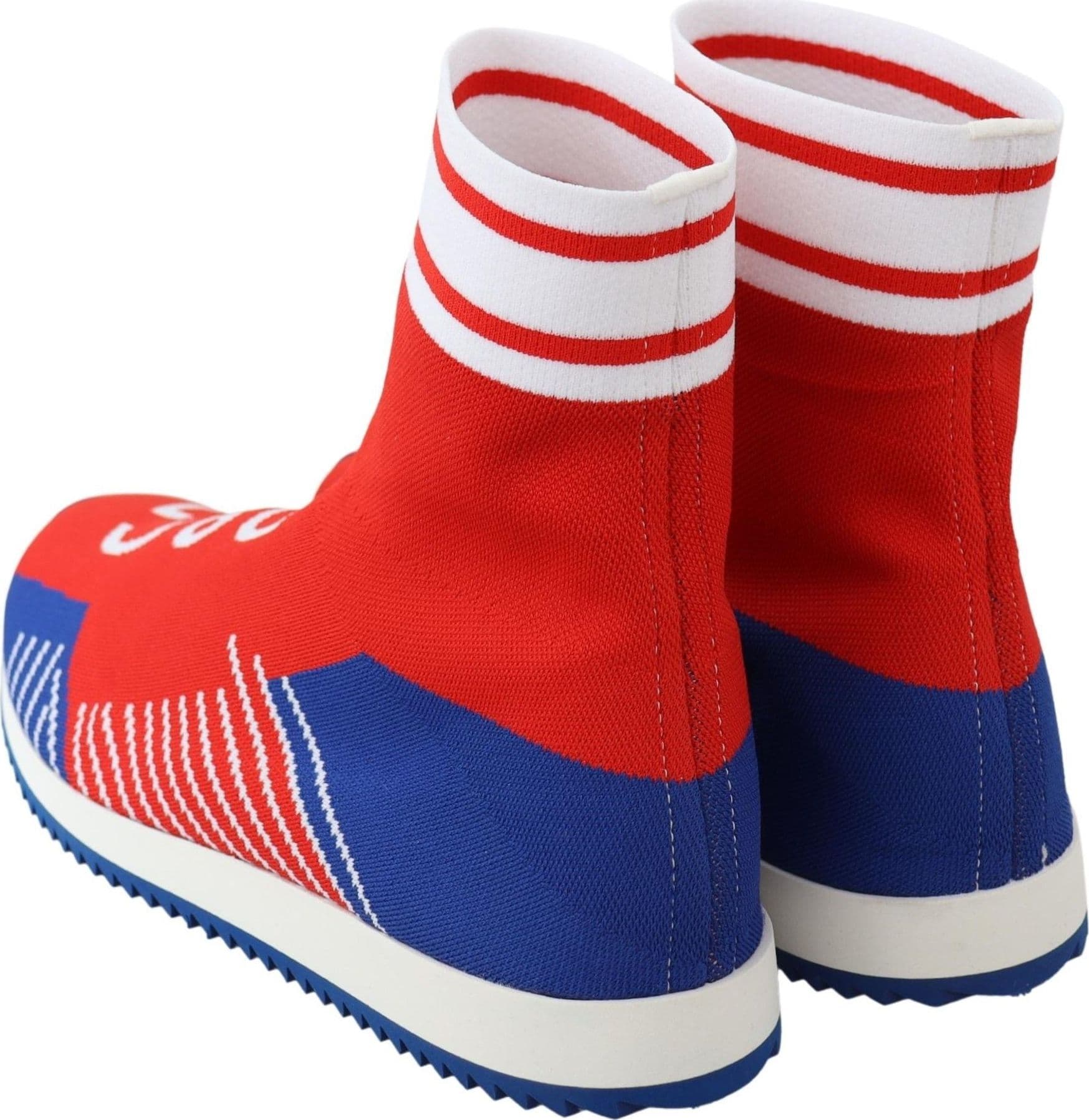 Dolce & Gabbana Blue Red Sorrento Logo Sneakers Socks Shoes - 5