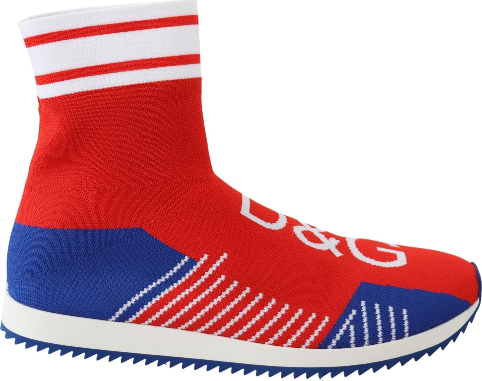 Dolce & Gabbana Blue Red Sorrento Logo Sneakers Socks Shoes - 6