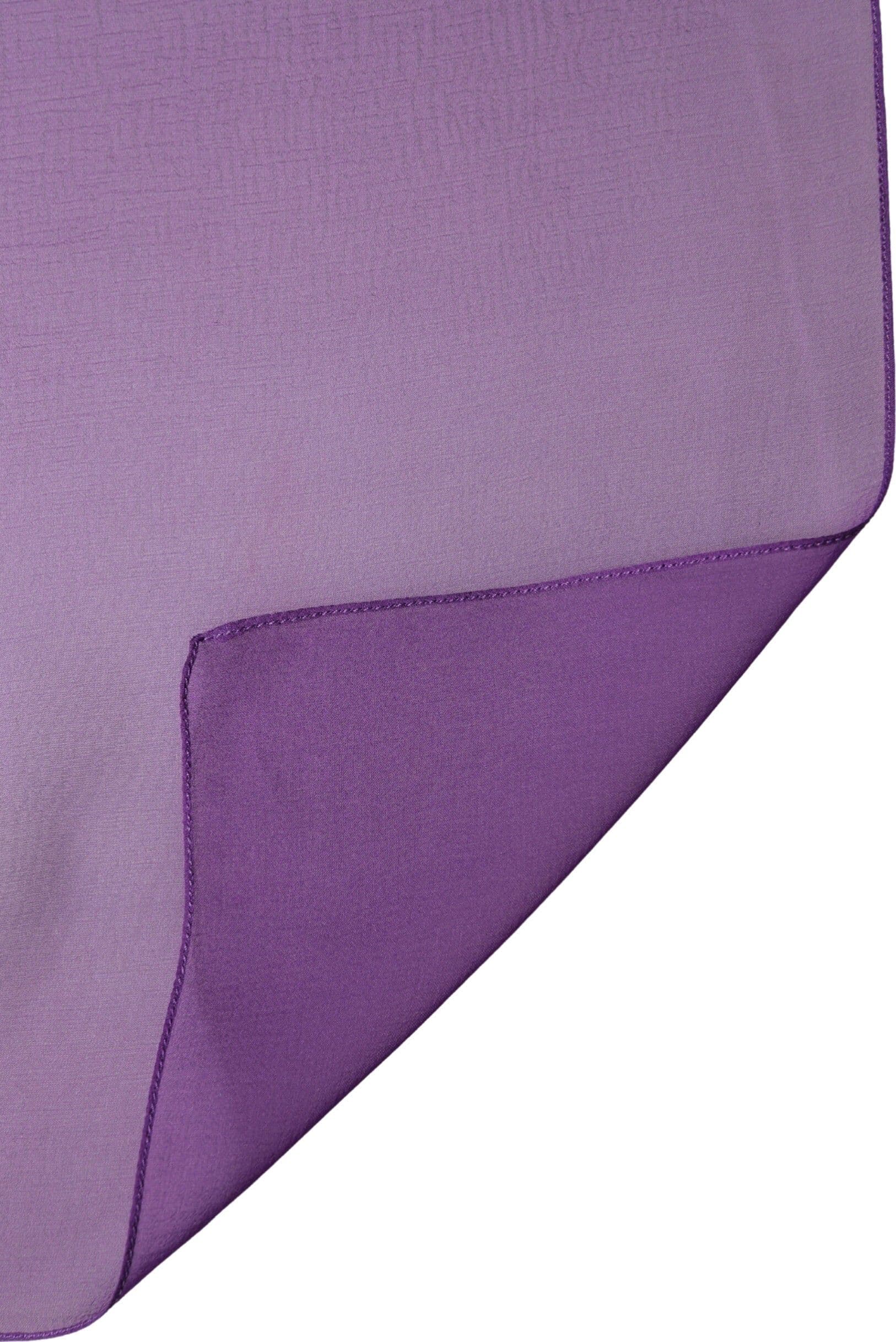Dolce & Gabbana Purple Silk Neck Wrap Shawl Foulard 134cm x 131cm  Scarf - 3